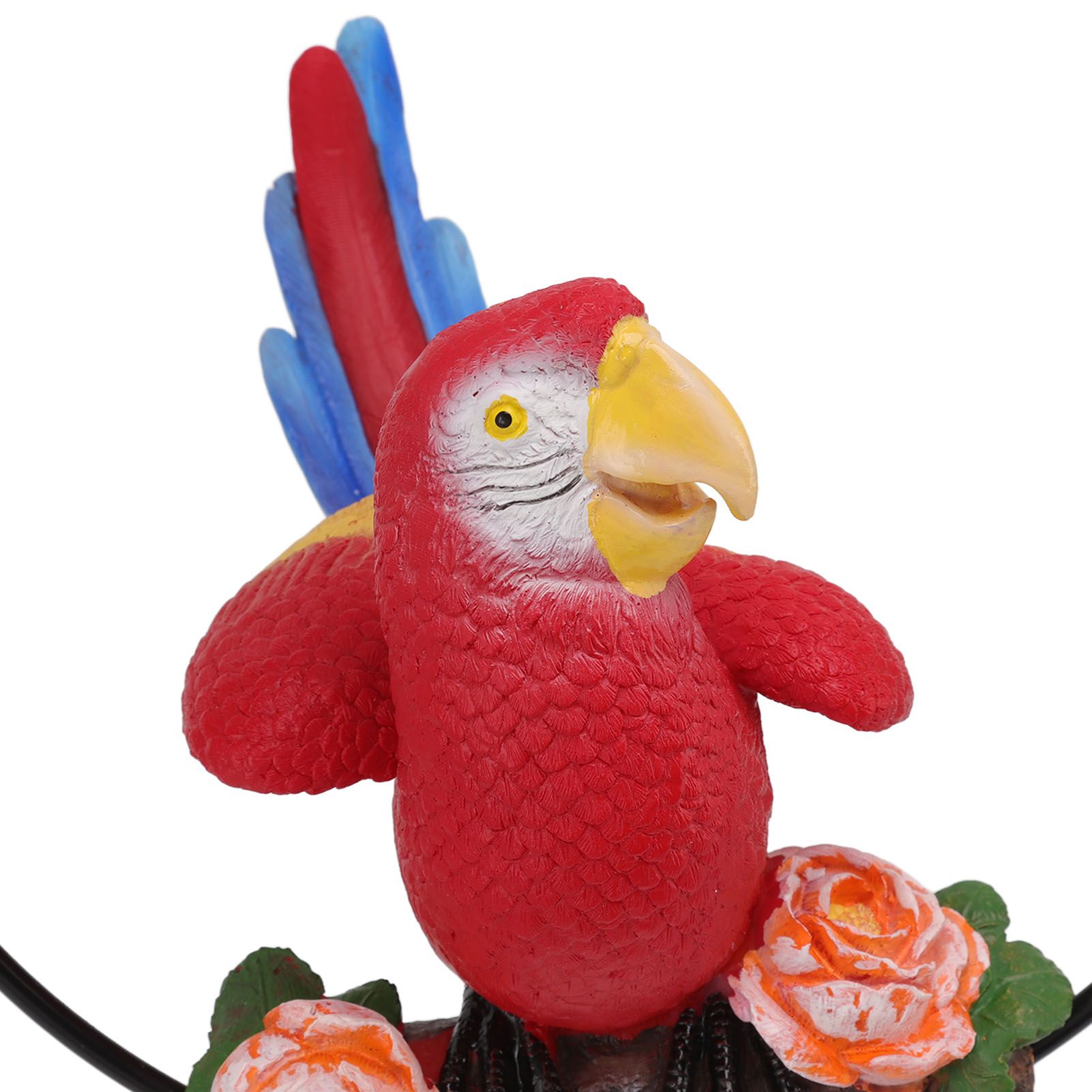 Hanging Iron Ring Parrots Resin Waterproof Exquisite Garden Hanging Parrot view 13