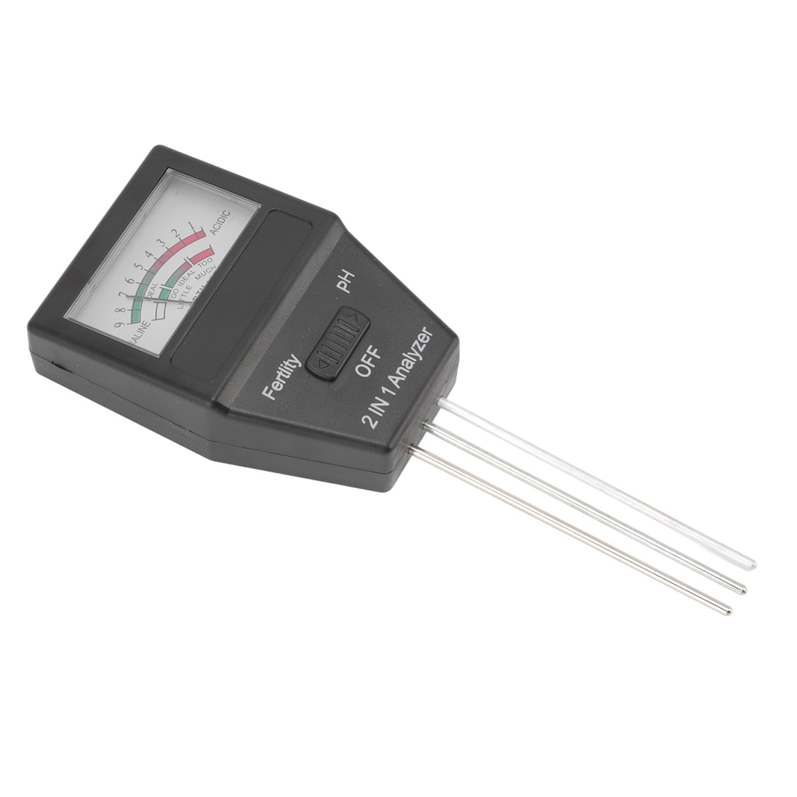 2 in 1 Soil PH Meter Soil Fertility Tester with 3 Probes for Home Garden Lawn view 3