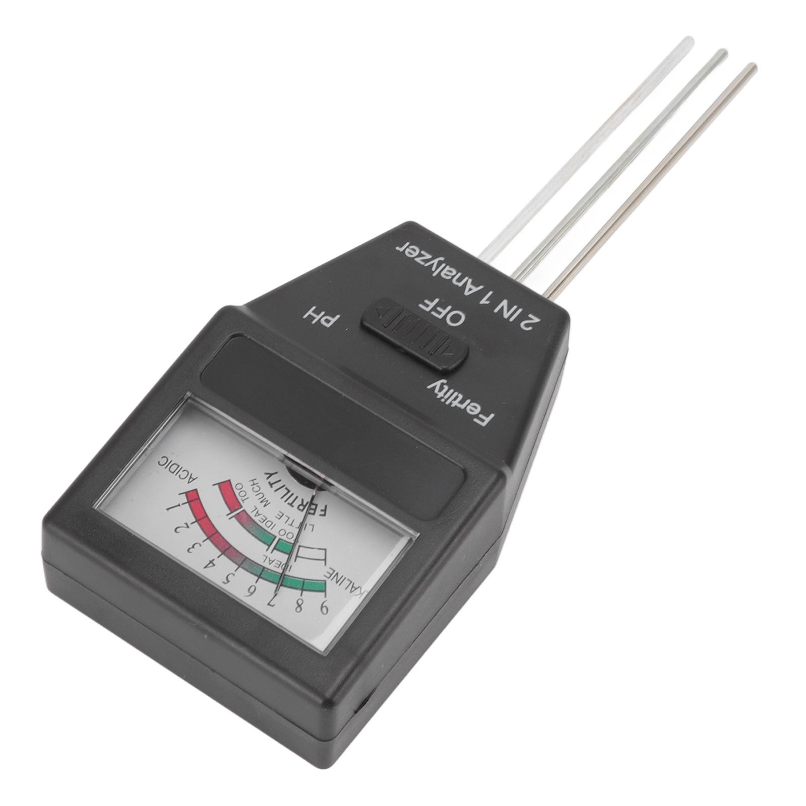 2 in 1 Soil PH Meter Soil Fertility Tester with 3 Probes for Home Garden Lawn view 4