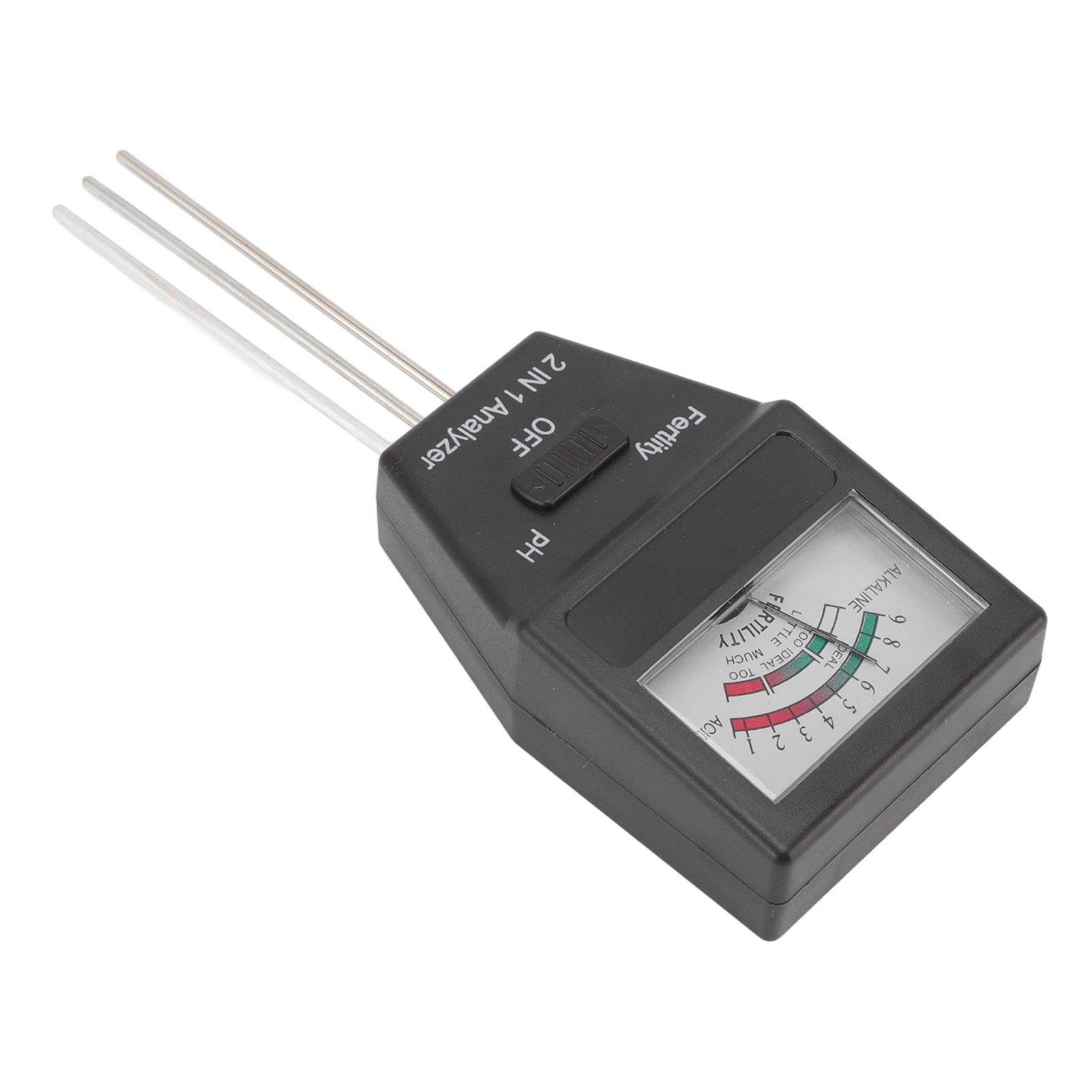 2 in 1 Soil PH Meter Soil Fertility Tester with 3 Probes for Home Garden Lawn view 6