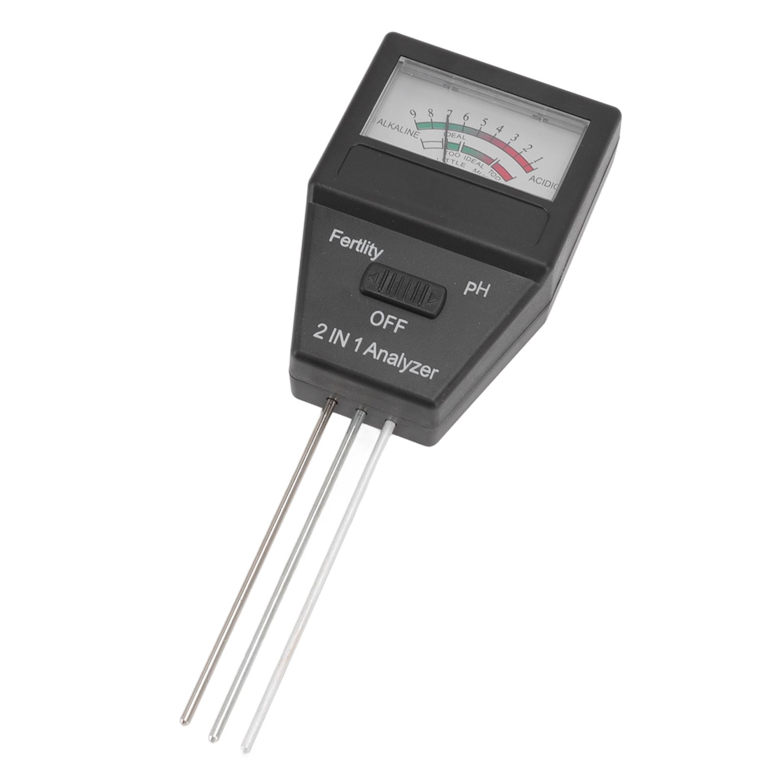 2 in 1 Soil PH Meter Soil Fertility Tester with 3 Probes for Home Garden Lawn view 7