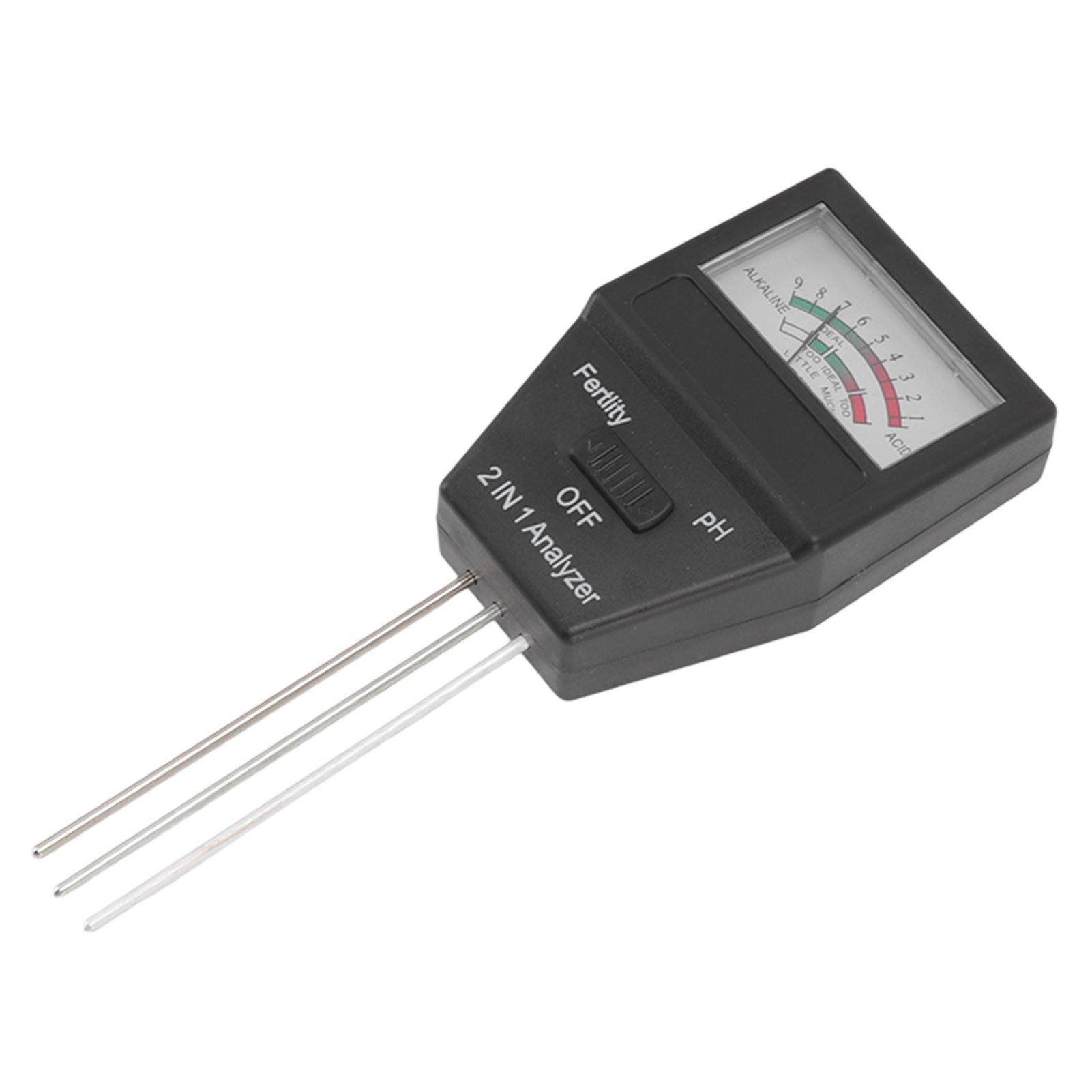 2 in 1 Soil PH Meter Soil Fertility Tester with 3 Probes for Home Garden Lawn view 8