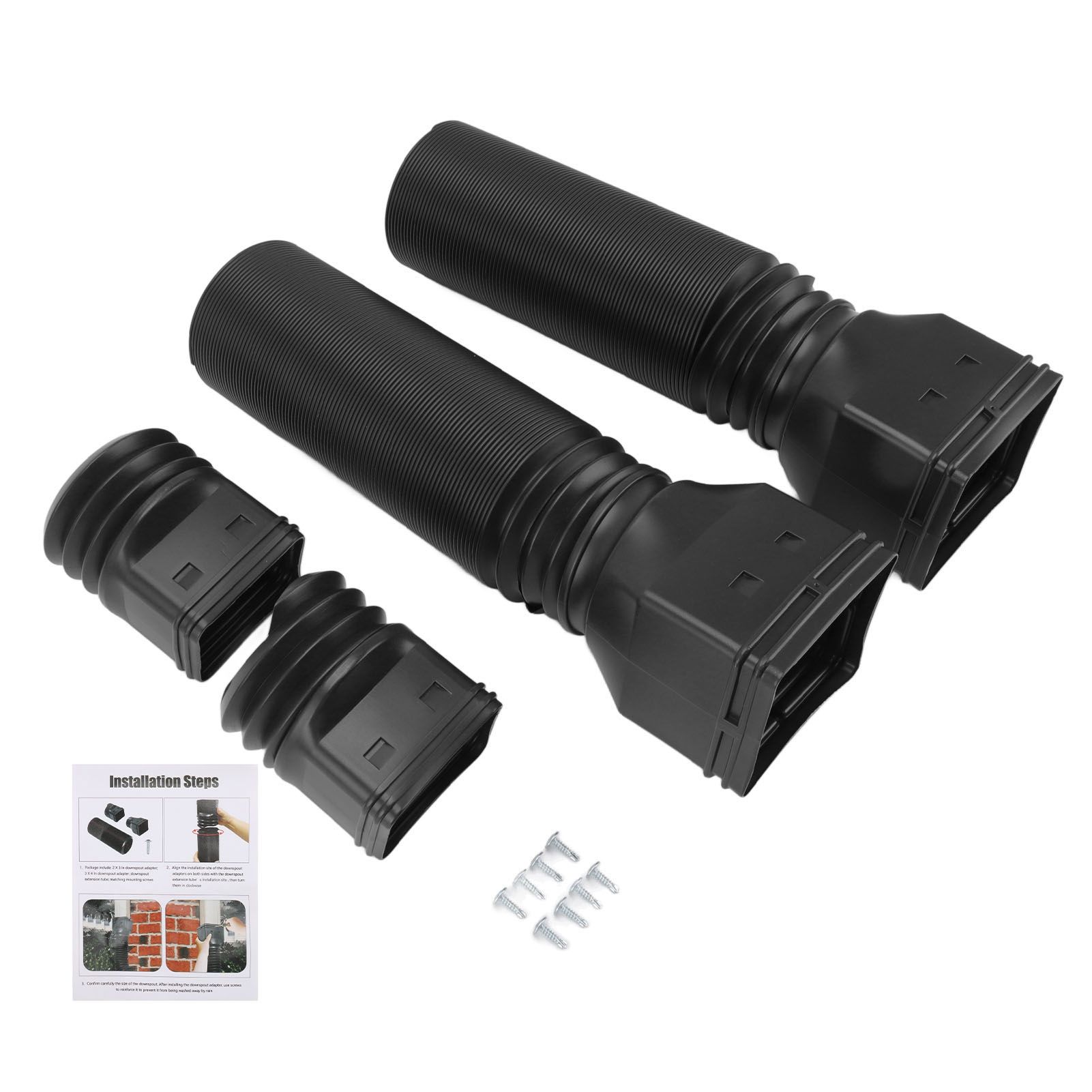 Rain Gutter Downspout Extensions Flexible Universal Drain Downspout Extender