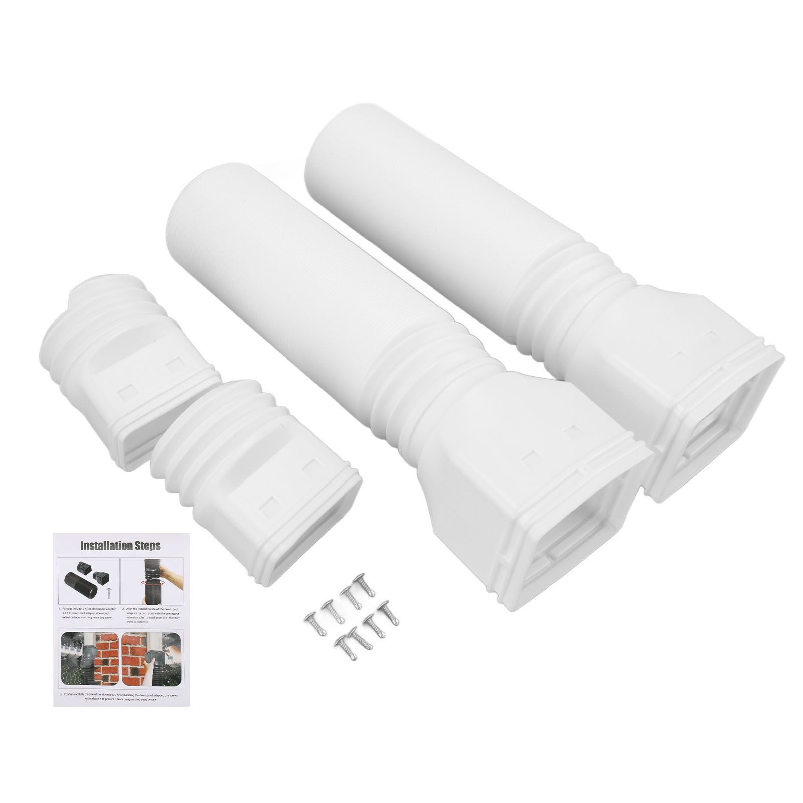 Rain Gutter Downspout Extensions Flexible Universal Drain Downspout Extender