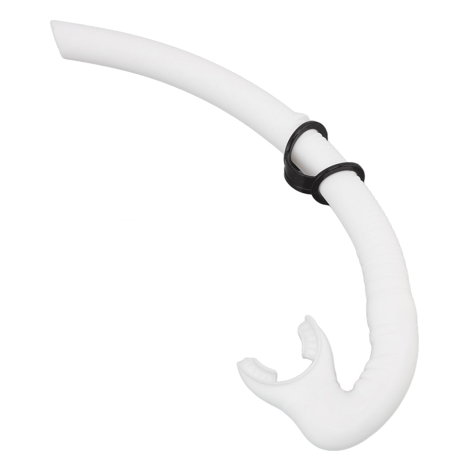 Diving Breathing Tube Foldable Soft Mouthpiece Silicone Freediving Snorkel for view 2