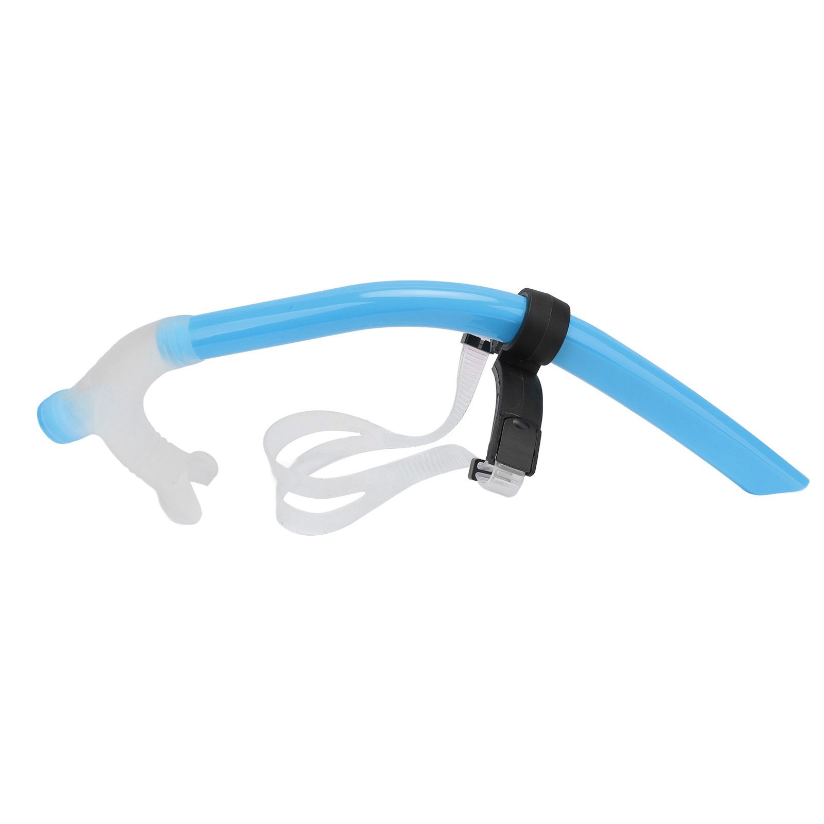 Swimming Snorkel Reduced Drag Silicone Swimming Breathing Tube with Adjustable view 2