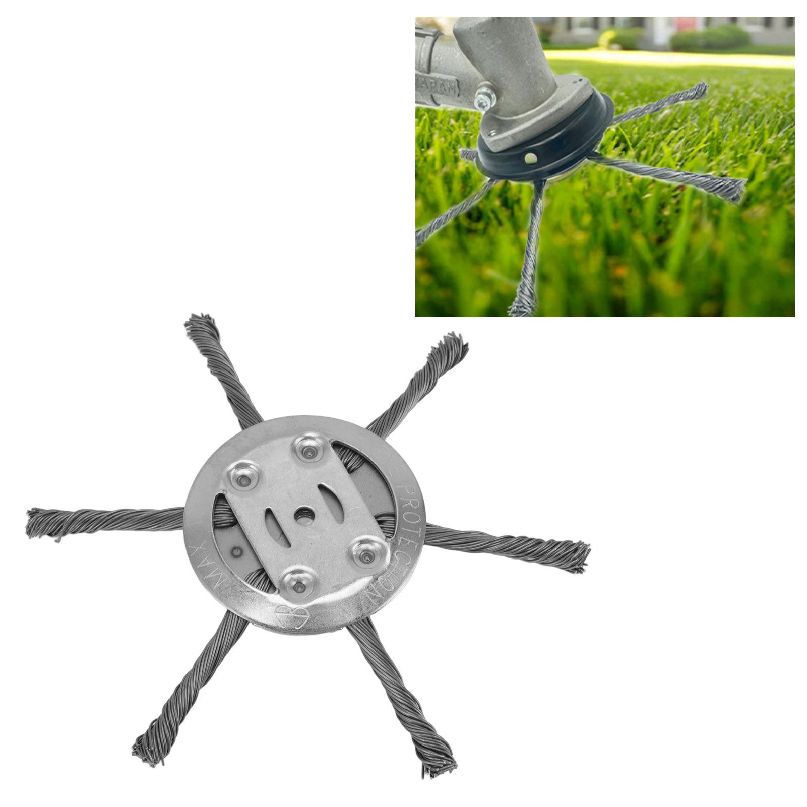 Steel Wire Grass Trimmer Head 6 Head Lawn Mower Trimmer Head Lawnmover view 11