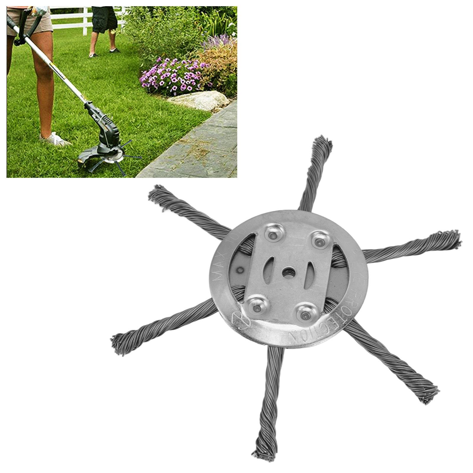 Steel Wire Grass Trimmer Head 6 Head Lawn Mower Trimmer Head Lawnmover view 12