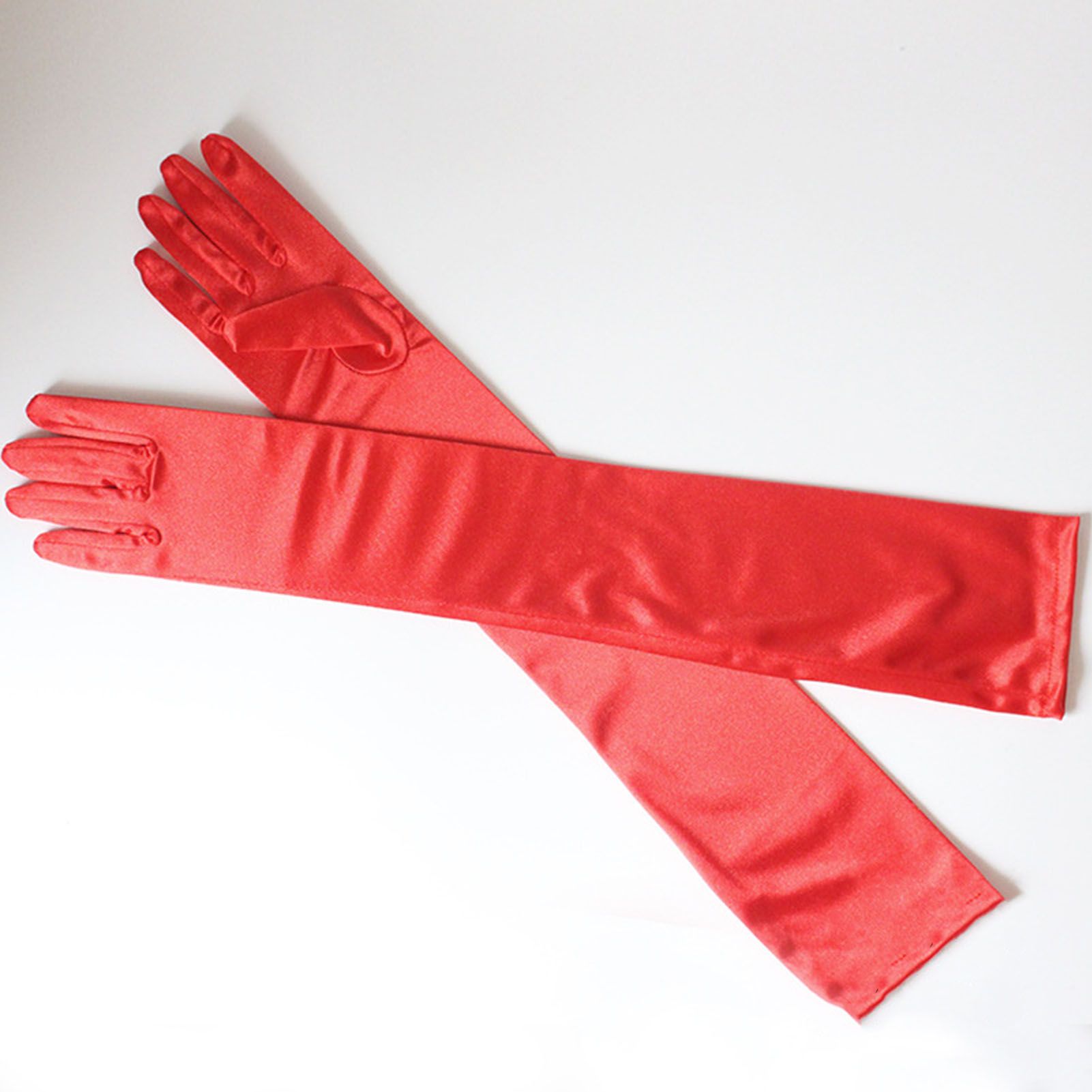 Long Satin Gloves Fashionable Stretch Long Evening Opera Satin Gloves for view 6