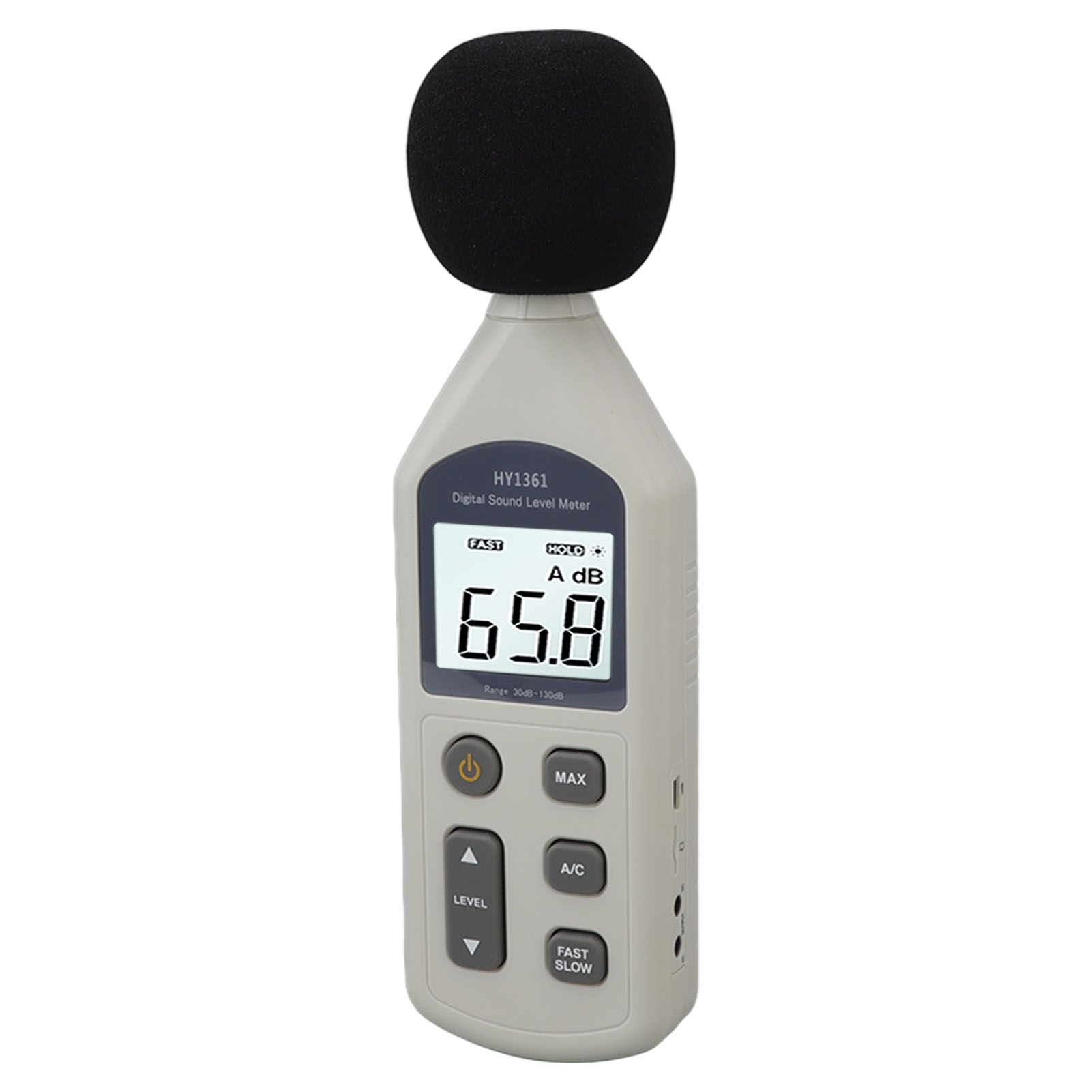 Decibel Meter High Accuracy LCD Screen 30 to 130dBA 5V USB Noise Detector with view 4