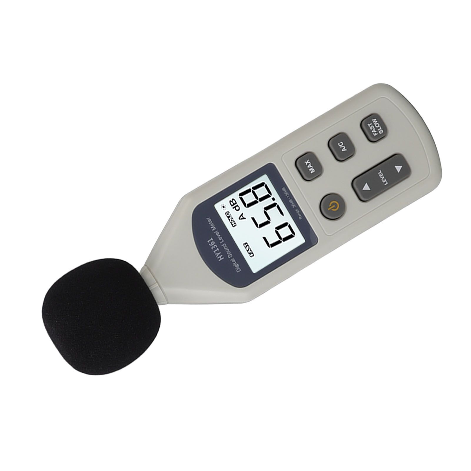 Decibel Meter High Accuracy LCD Screen 30 to 130dBA 5V USB Noise Detector with view 6