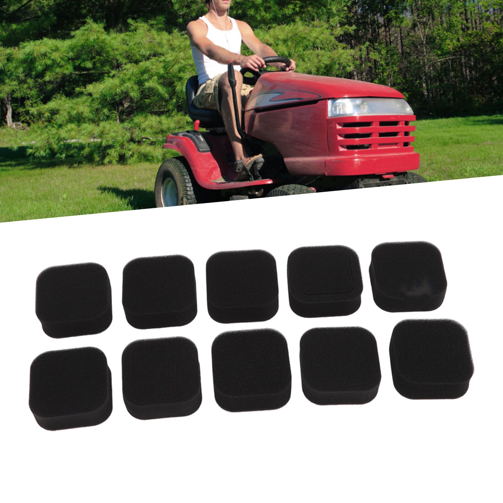10 Pcs Air Filter for TH23D Para 11010 2530 Black Strimmer Trimmer Replacement view 12
