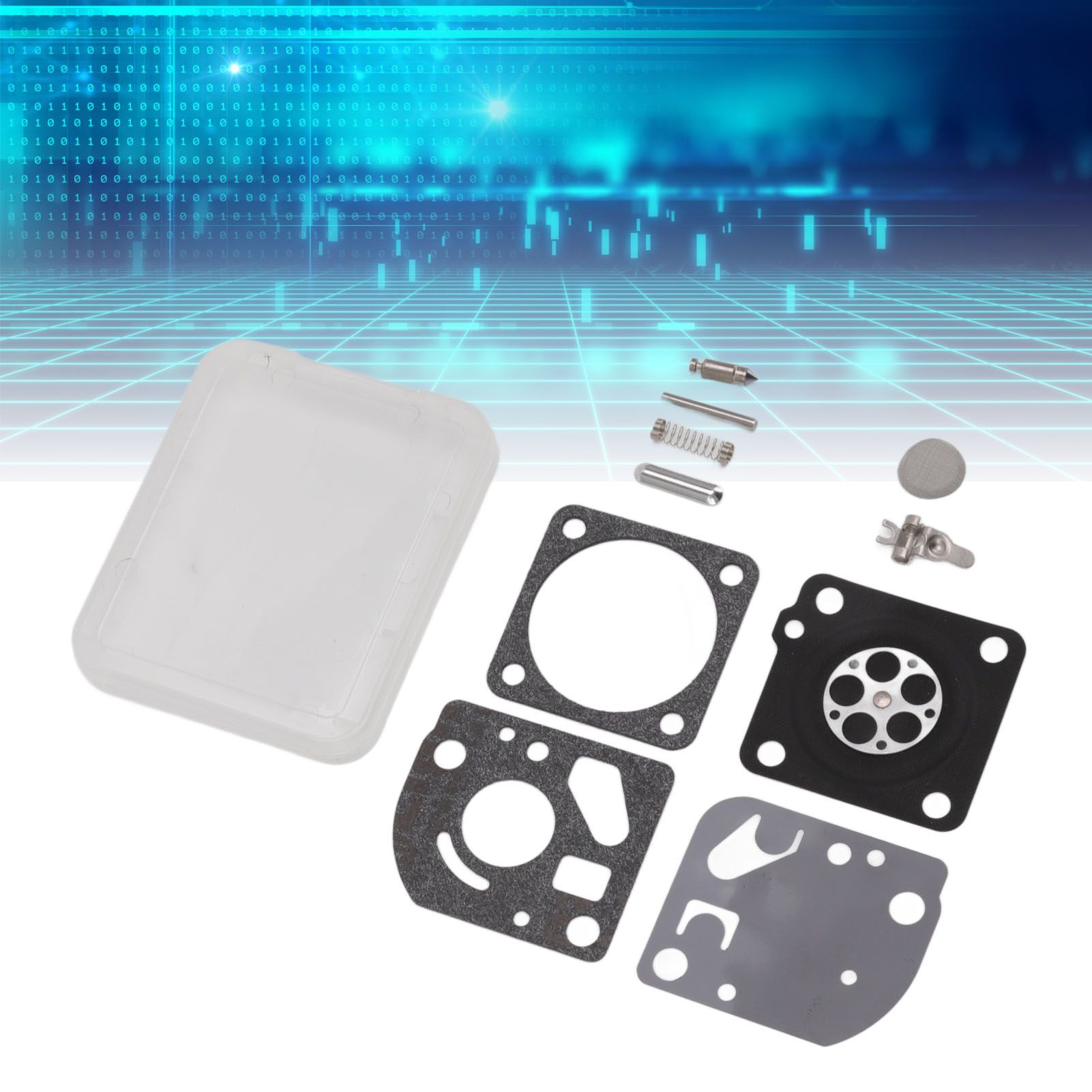 Carburetor Diaphragm Kit Gasket Metal and Paper for Zama RB 59 Repair view 12