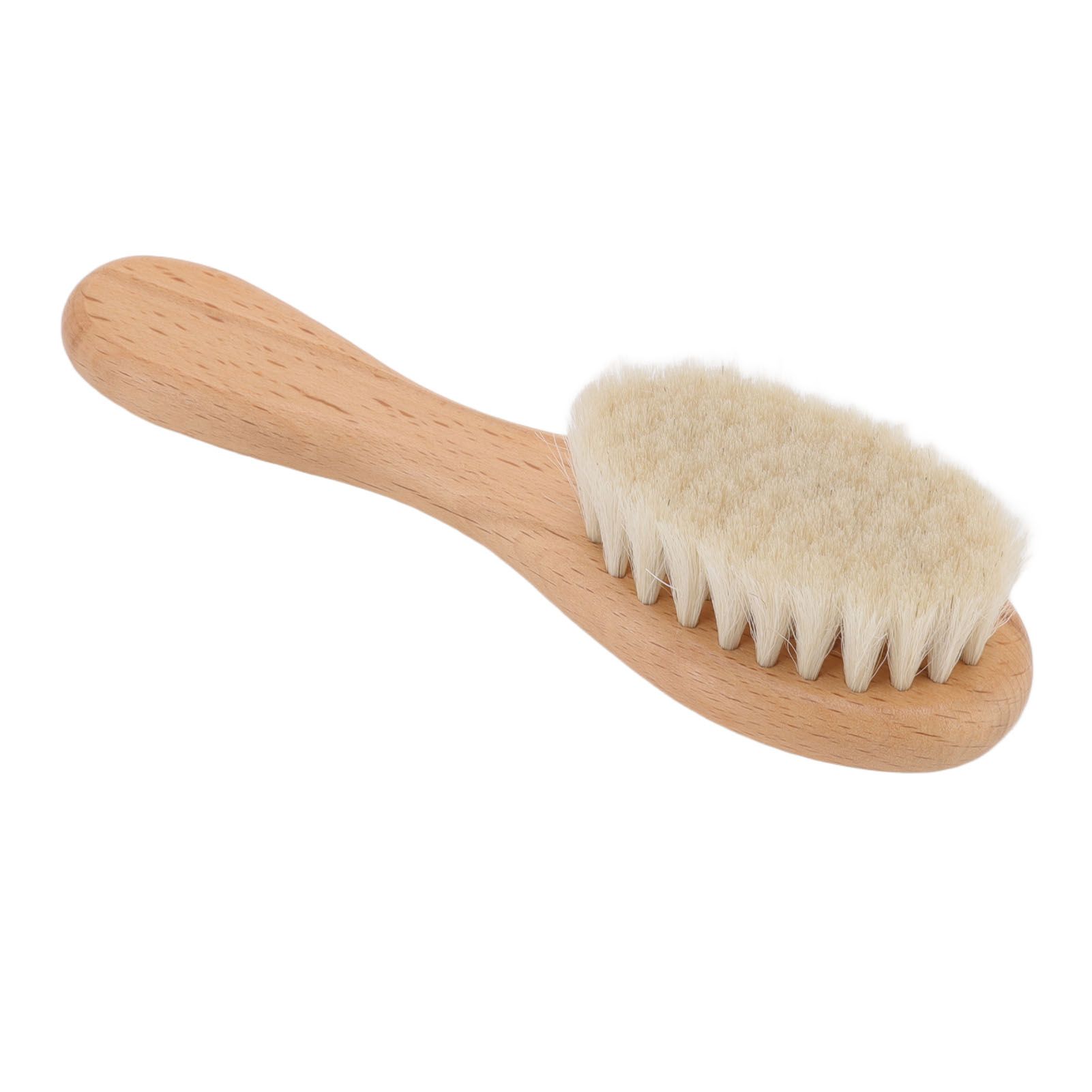 Baby Hair Wool Brush Soft Bristles Styling Beard Brush Baby Bathing Cleaning view 2