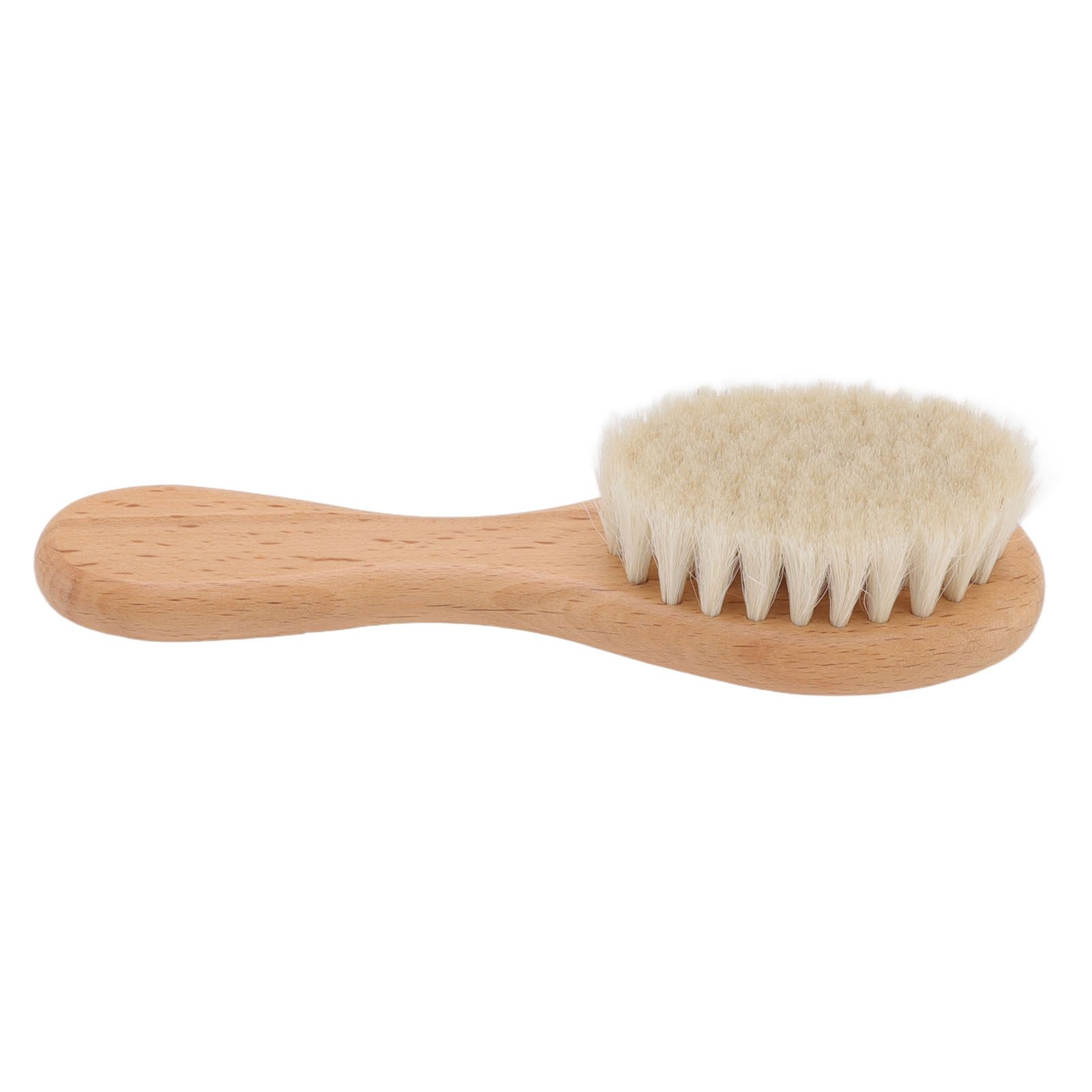 Baby Hair Wool Brush Soft Bristles Styling Beard Brush Baby Bathing Cleaning view 3