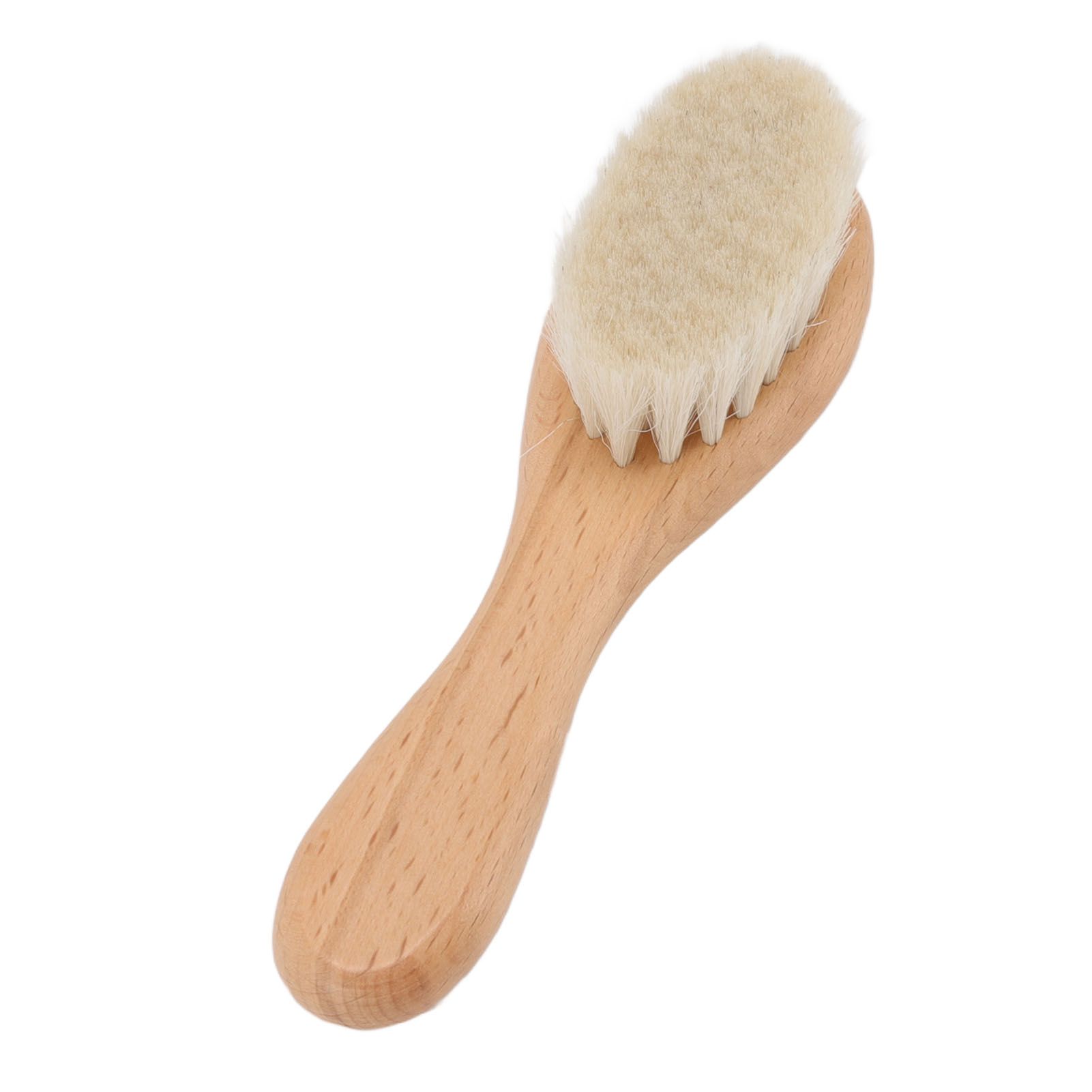 Baby Hair Wool Brush Soft Bristles Styling Beard Brush Baby Bathing Cleaning view 4