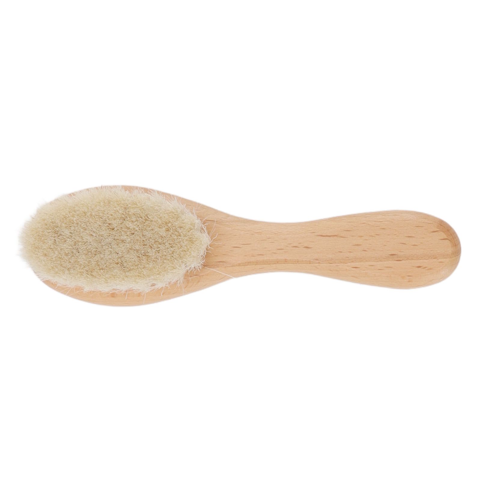 Baby Hair Wool Brush Soft Bristles Styling Beard Brush Baby Bathing Cleaning view 6