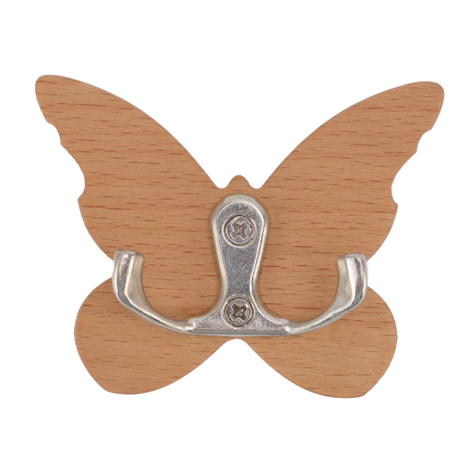 Wooden Butterfly Wall Hook Wood Wall Mounted Hanger for Coat Clothes Hat Towel view 4
