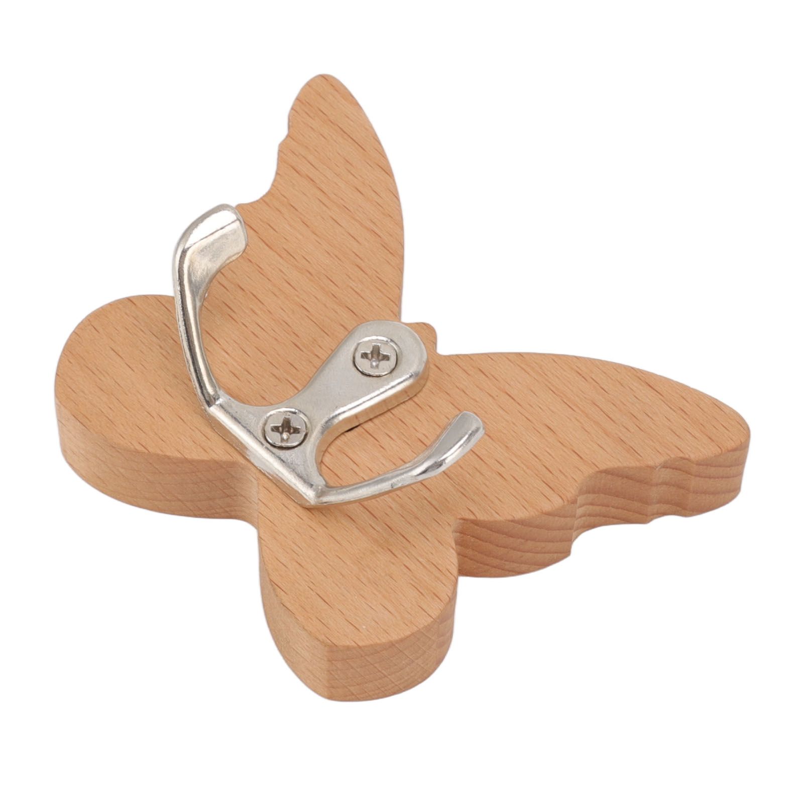 Wooden Butterfly Wall Hook Wood Wall Mounted Hanger for Coat Clothes Hat Towel view 7