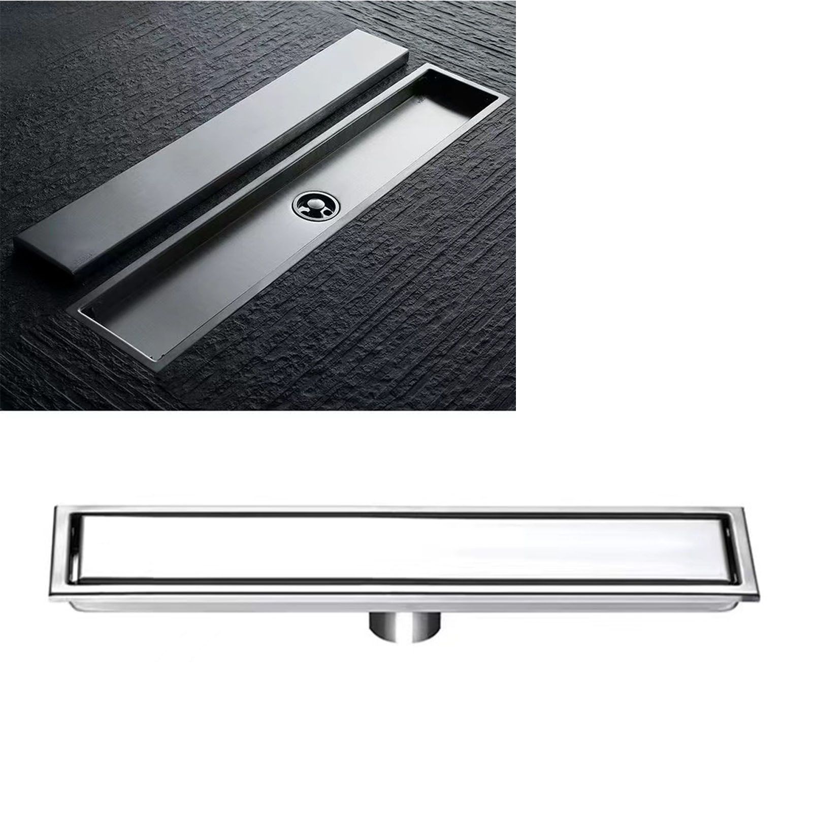 Linear Shower Drain Stainless Steel Rustproof Scratch Resistant Detachable view 6