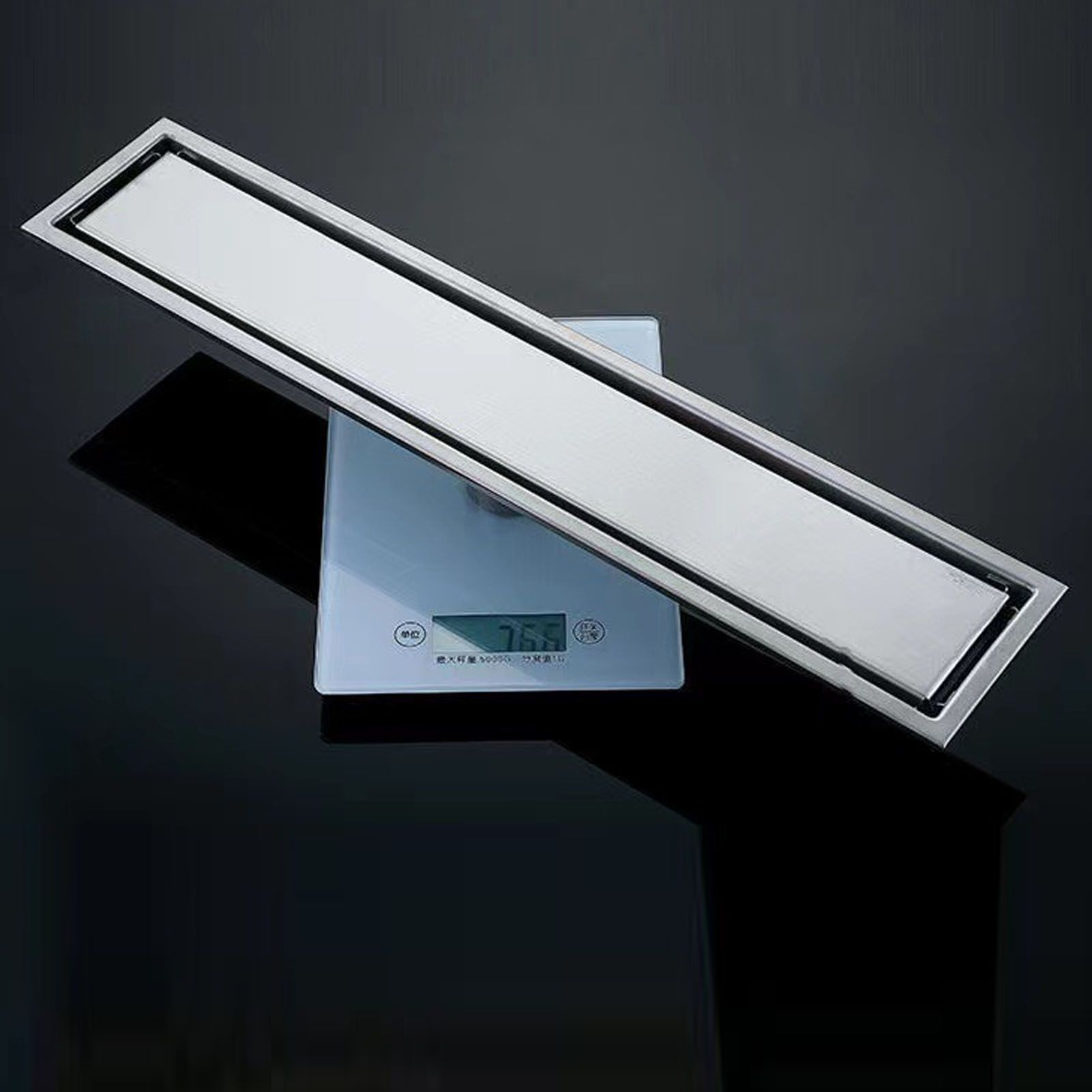 Linear Shower Drain Stainless Steel Rustproof Scratch Resistant Detachable view 14