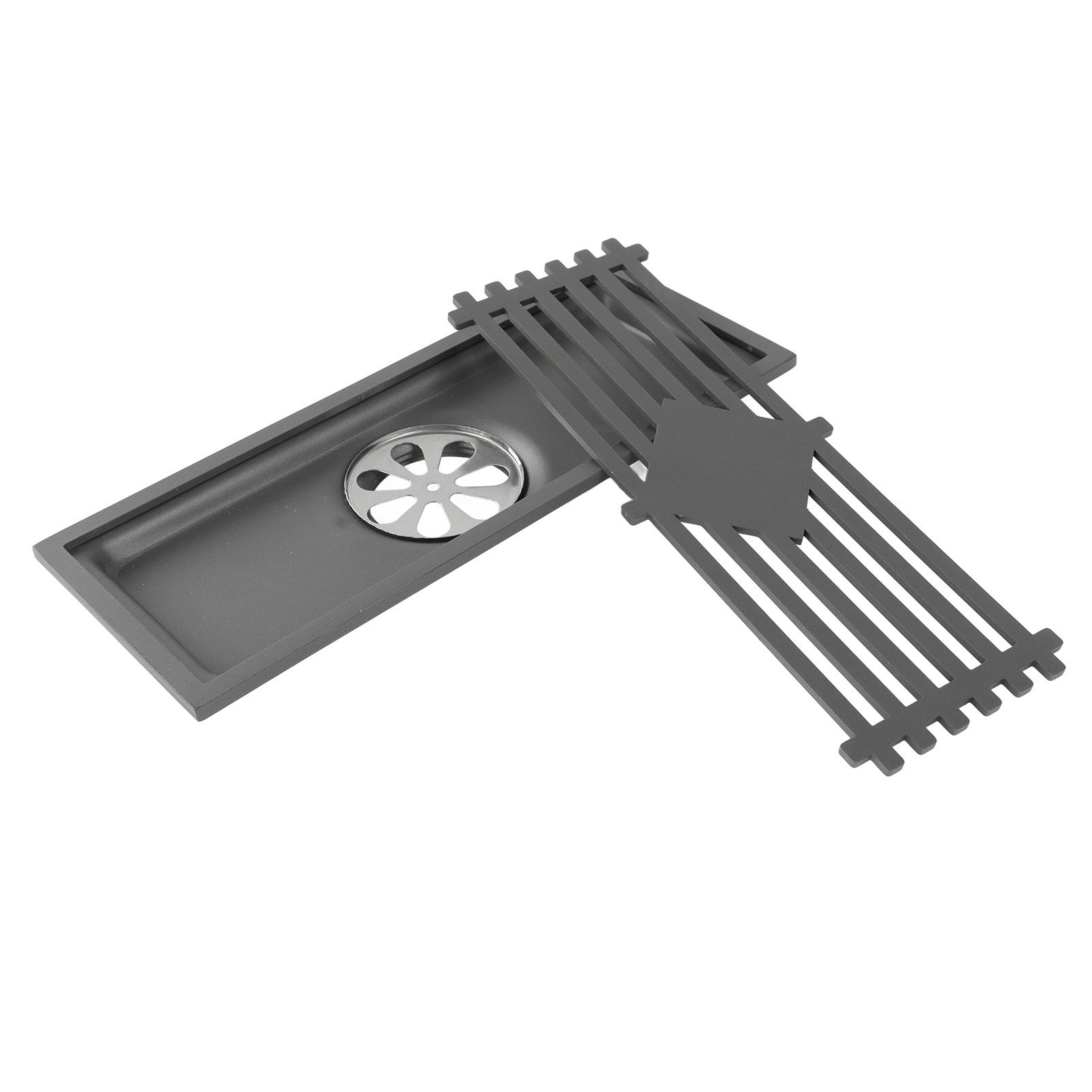 Floor Drain Stainless Steel Rectangle Corrosion Resistance Shower Grate for view 2