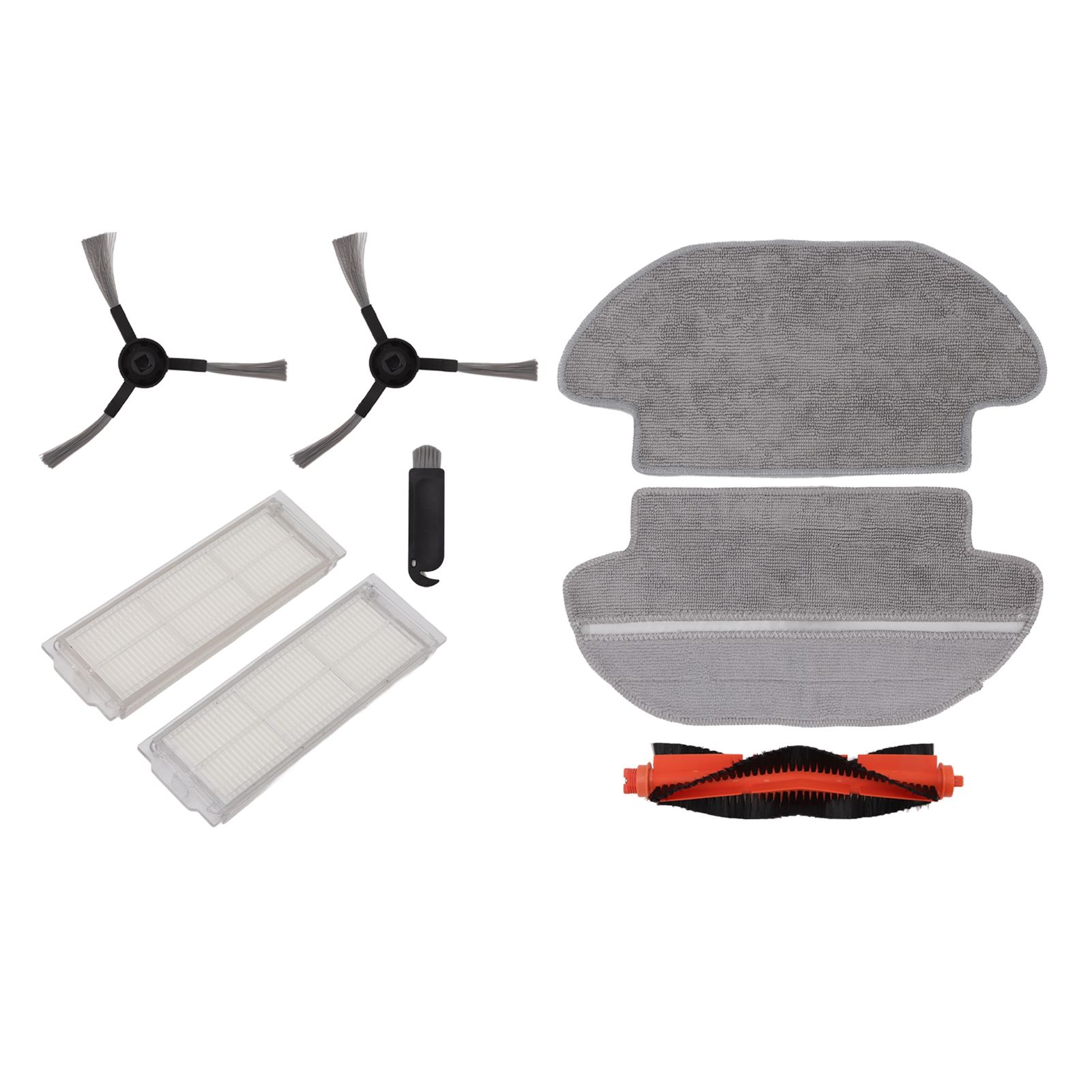 Vacuum Cleaner Main Roller Brush Kit with Side Brush Mop Cloth Filter for view 2