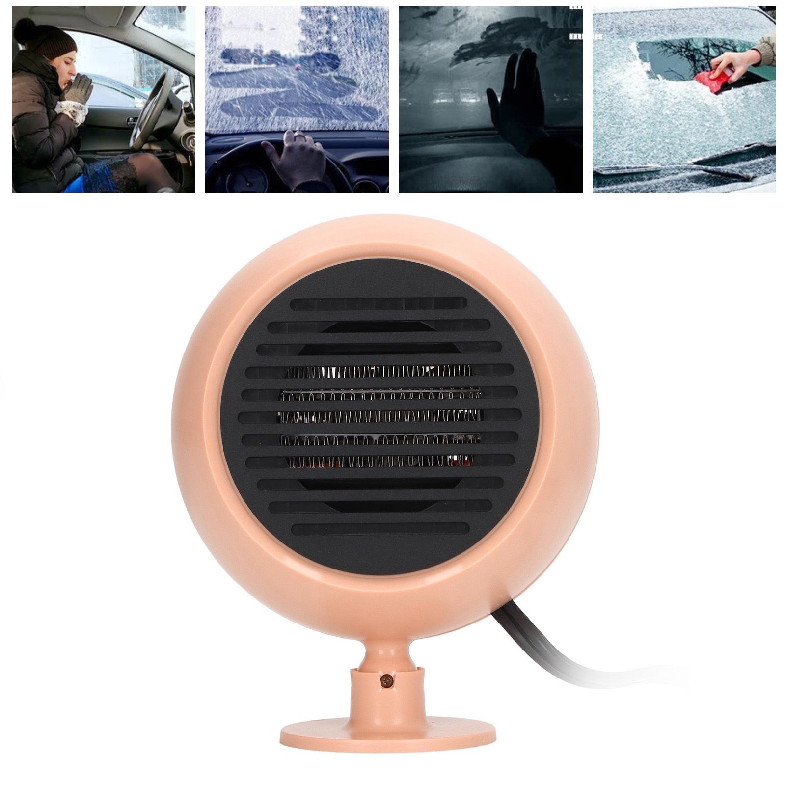 Car Heater Multi Angle Rotation Planetary Car Heater Portable Windshield view 12