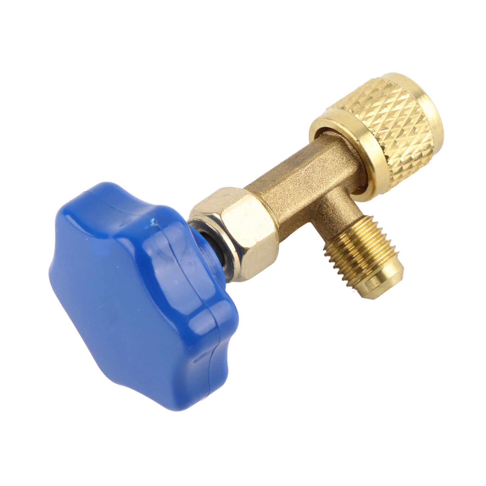 Universal Refrigerant Safety Valve Brass 1cm Diameter Cylinder Valve view 3