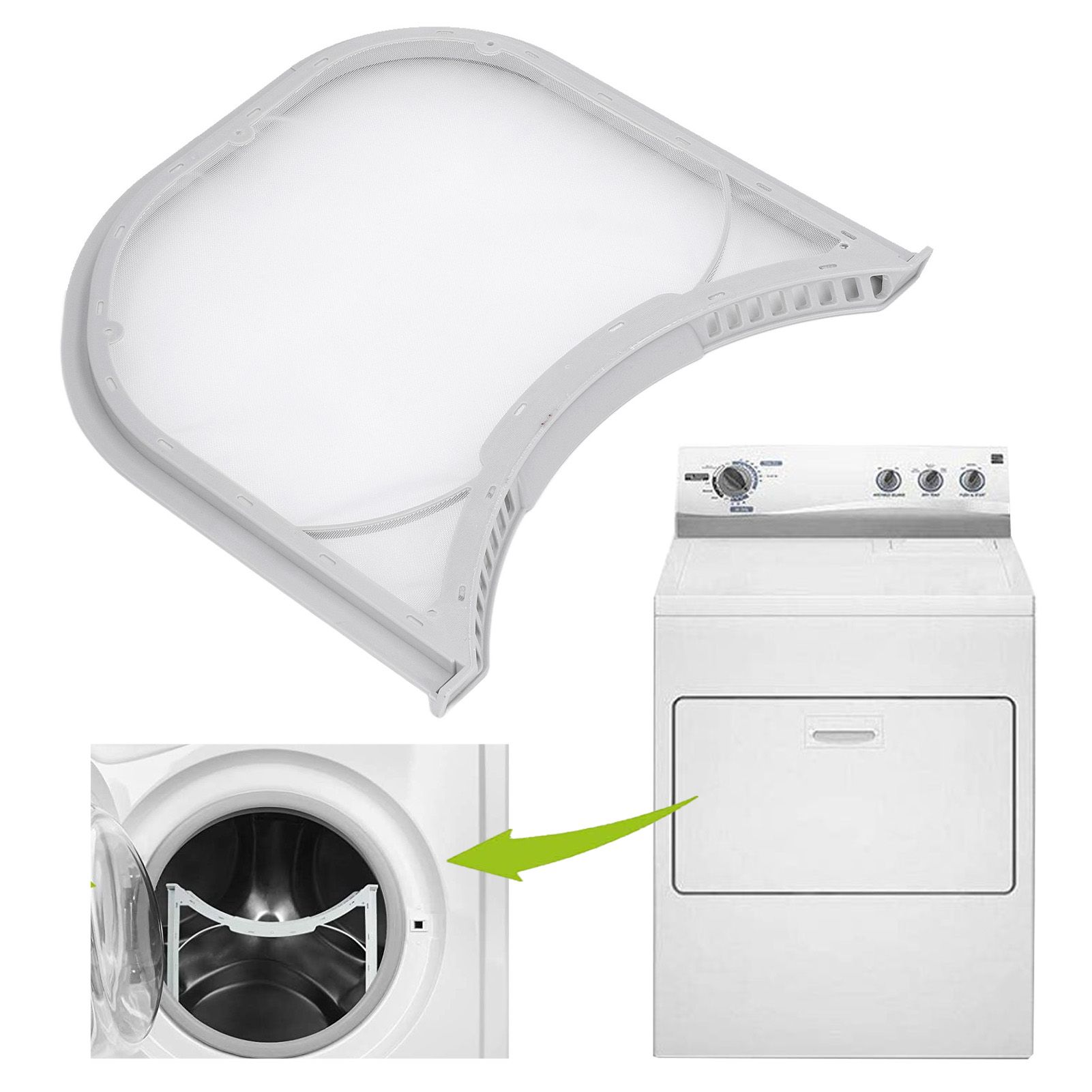 Dryer Lint Filter High Strength Replacement Lint Screen Filter 5231EL1003B for view 11