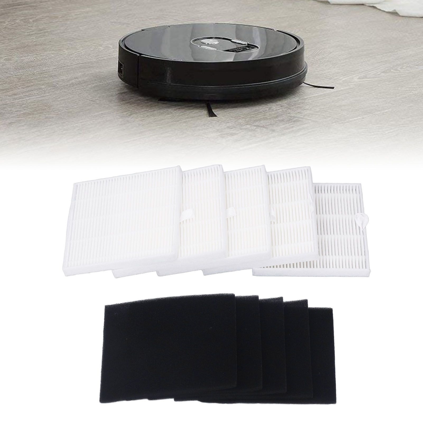 5 PCS Sweeper Replacement Filters for ILIFE A7 V80 V8s Sweeping Robot Filter view 12