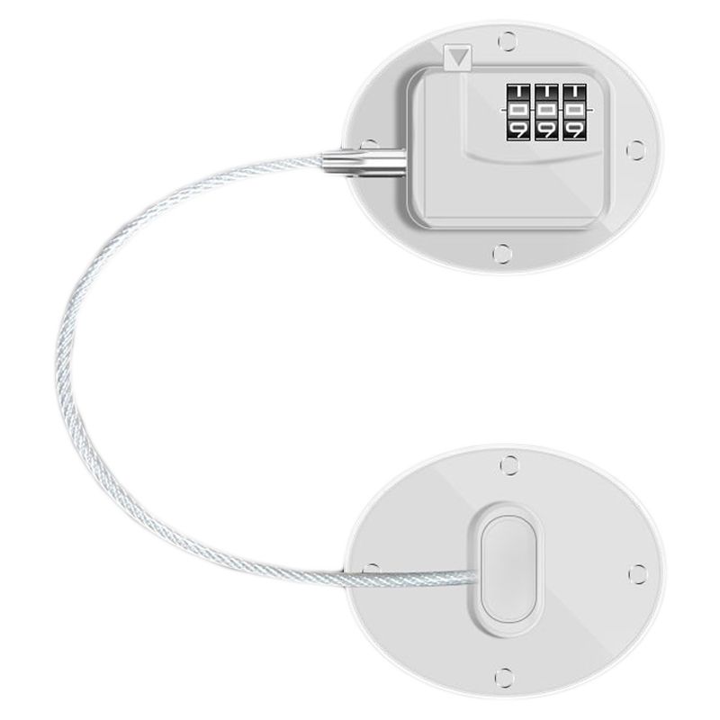 Refrigerator Lock Combination Design Strong Metal ABS Multifunction Freezer view 2