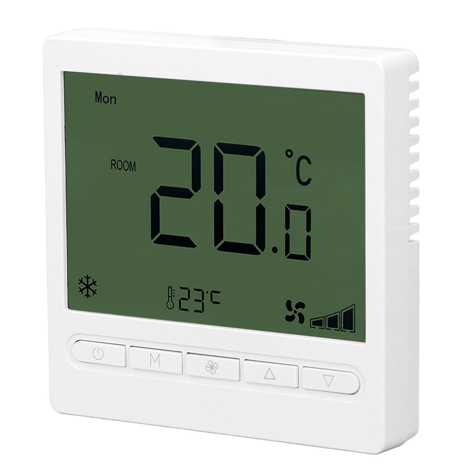Smart Fan Coil Thermostat ABS LCD Screen Anti Interference Intelligent view 4