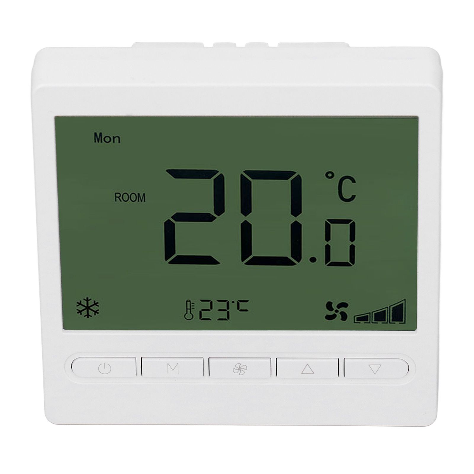 Smart Fan Coil Thermostat ABS LCD Screen Anti Interference Intelligent view 9