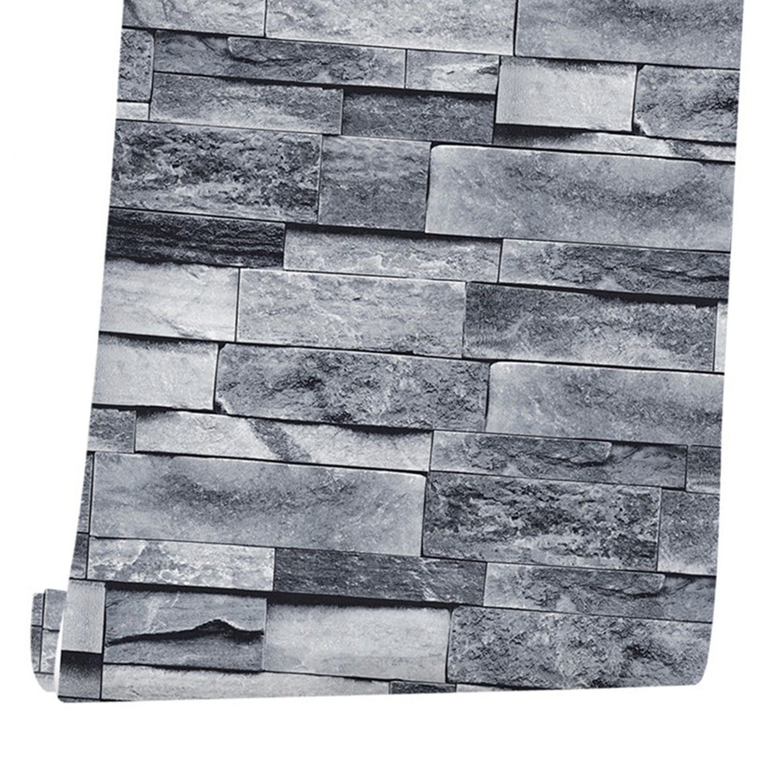 Self Adhesive Wallpaper 3D Simulation Brick Designed Thickened Paper Wall view 3