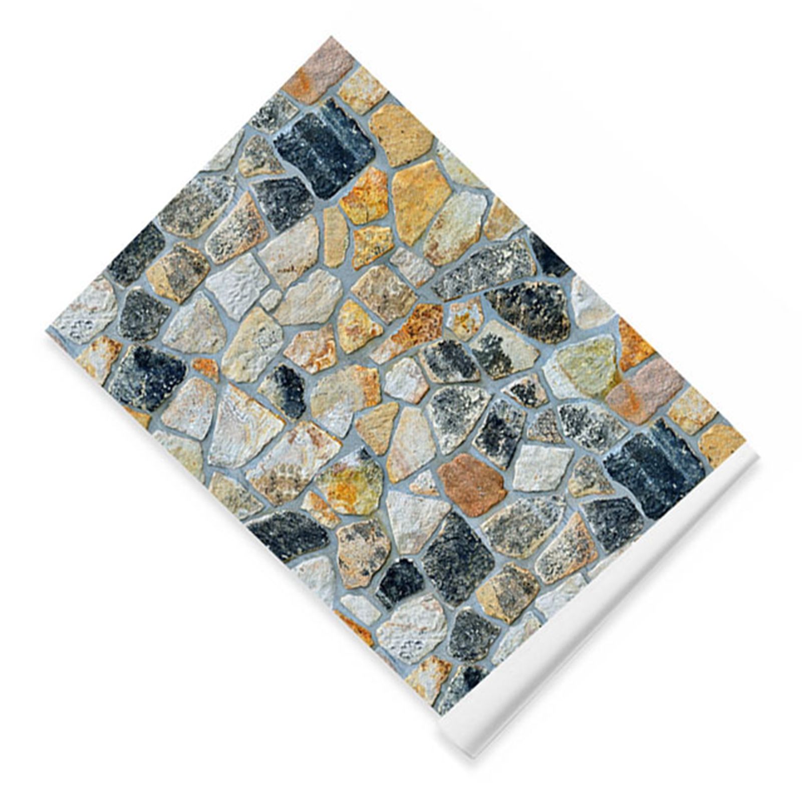 45cmx10m Simulated Stone Wallpaper Home Brick Grain Wall Sticker Colorful Rock view 3