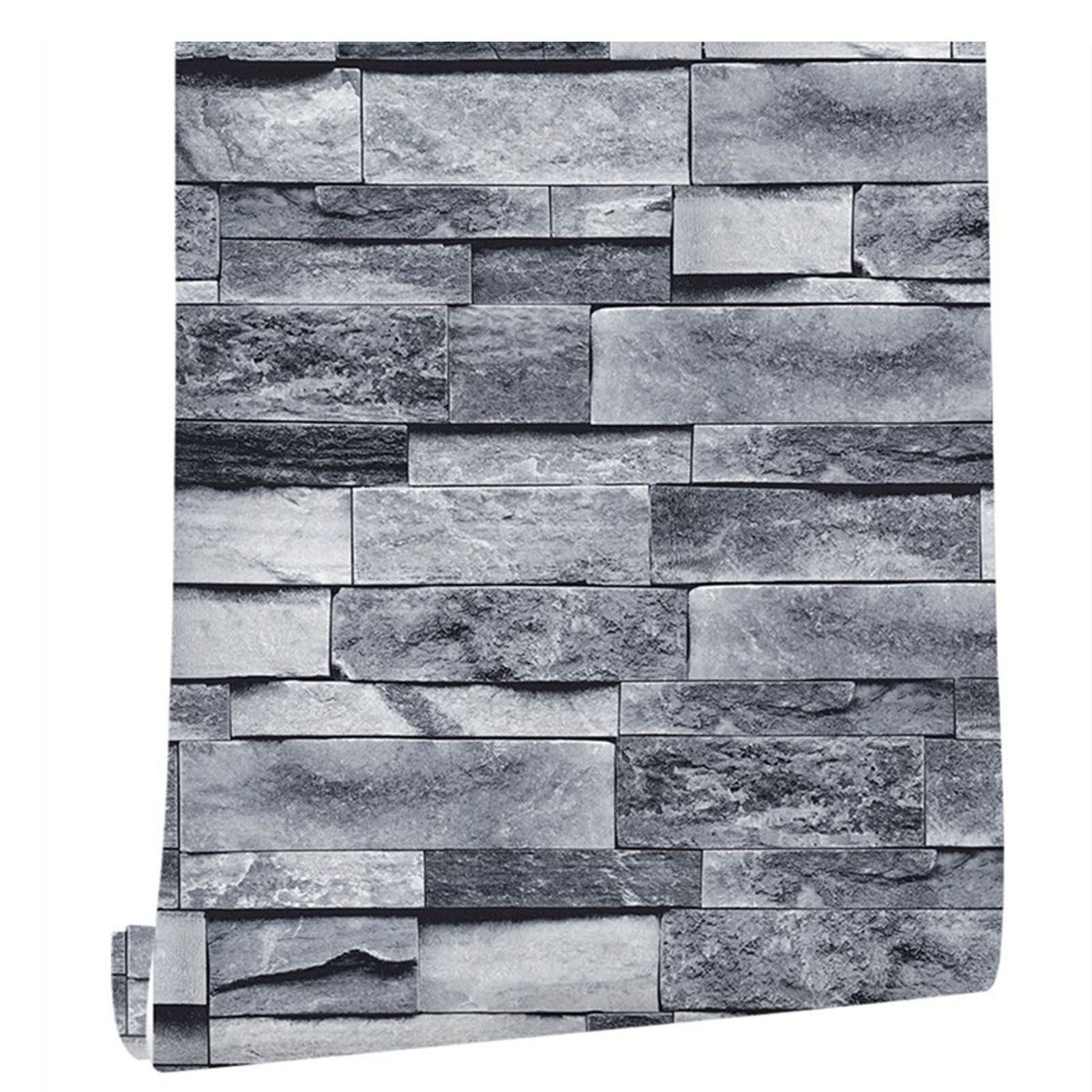 6m/19.69ft Wallpaper Vintage Brick Self Adhesive Peel and Stick 3D Wall view 2