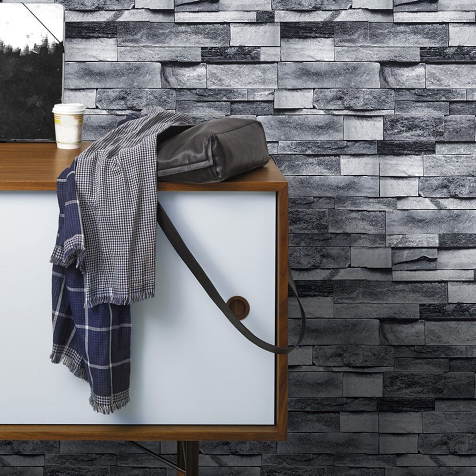 6m/19.69ft Wallpaper Vintage Brick Self Adhesive Peel and Stick 3D Wall view 13