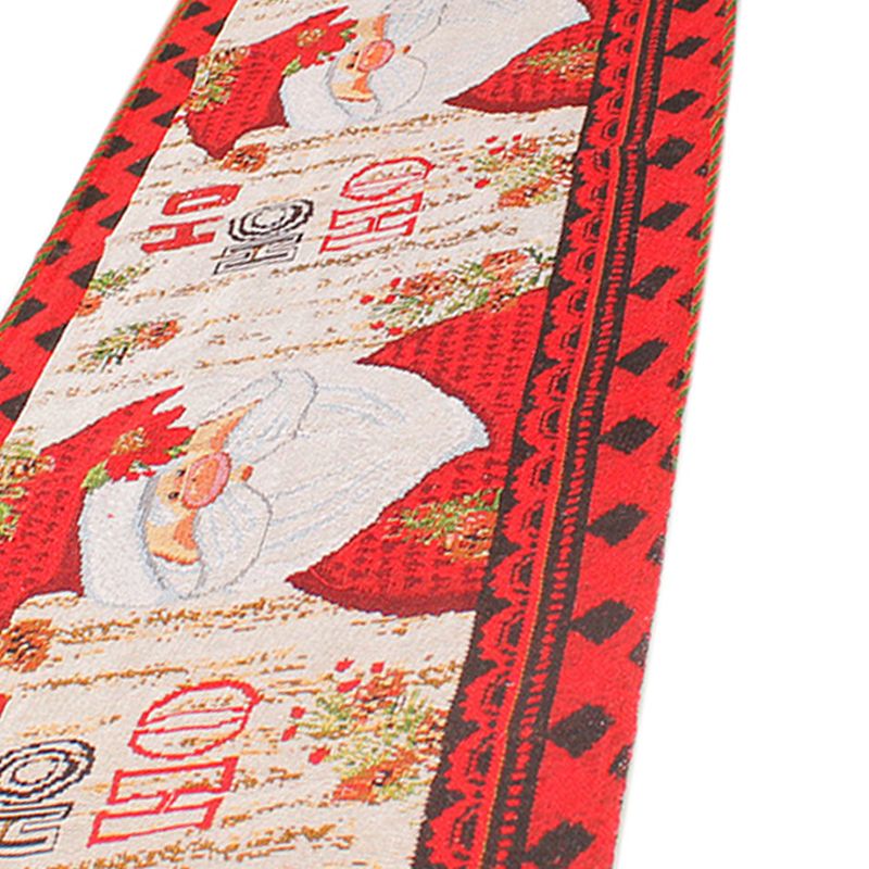 Christmas Table Runner Flag Printing Wear Dirt Resistant Xmas Christmas Table view 8