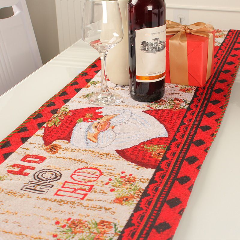 Christmas Table Runner Flag Printing Wear Dirt Resistant Xmas Christmas Table view 10