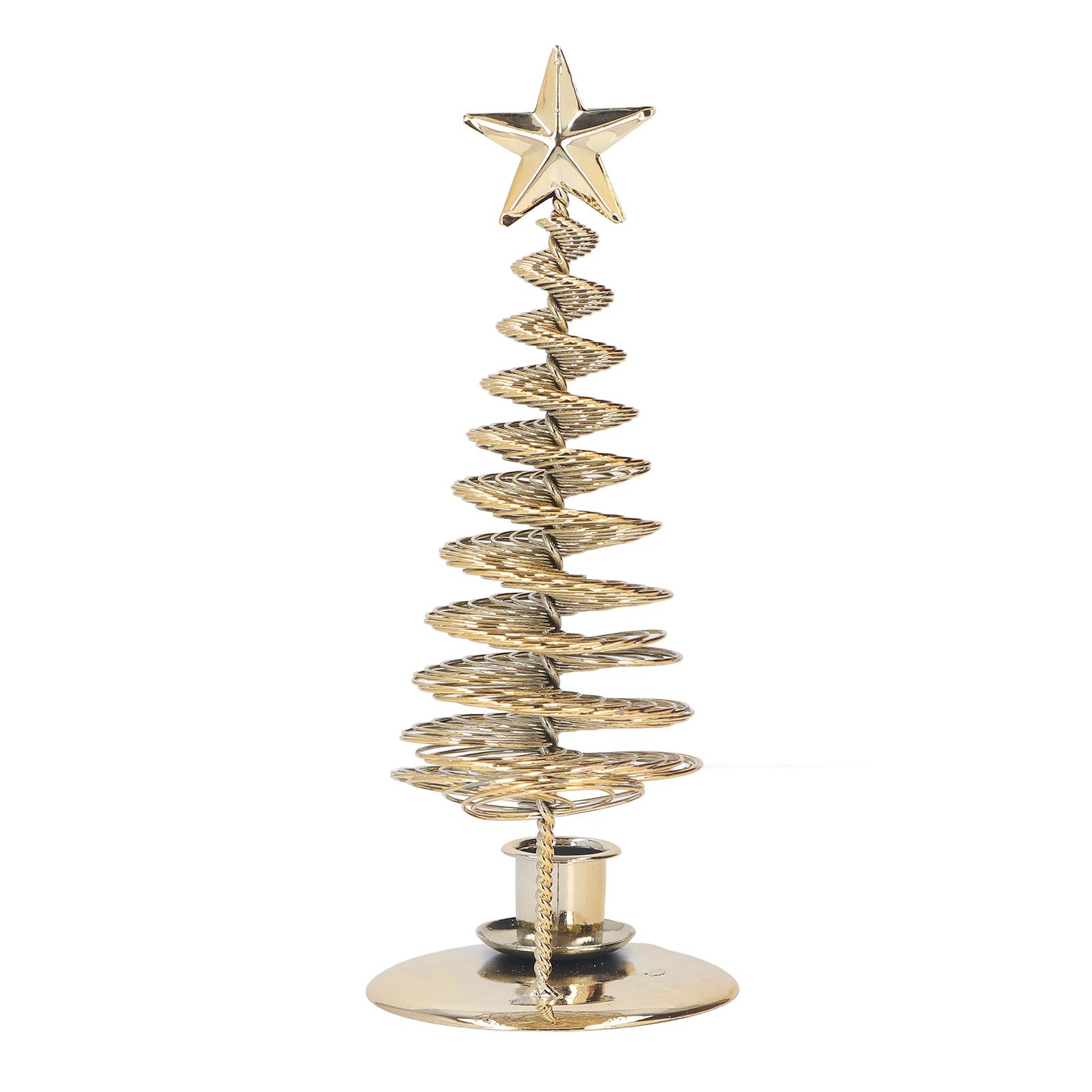 Metal Pine Tree Christmas Tree Tealight Candle Holder Candlestick Ornaments view 6