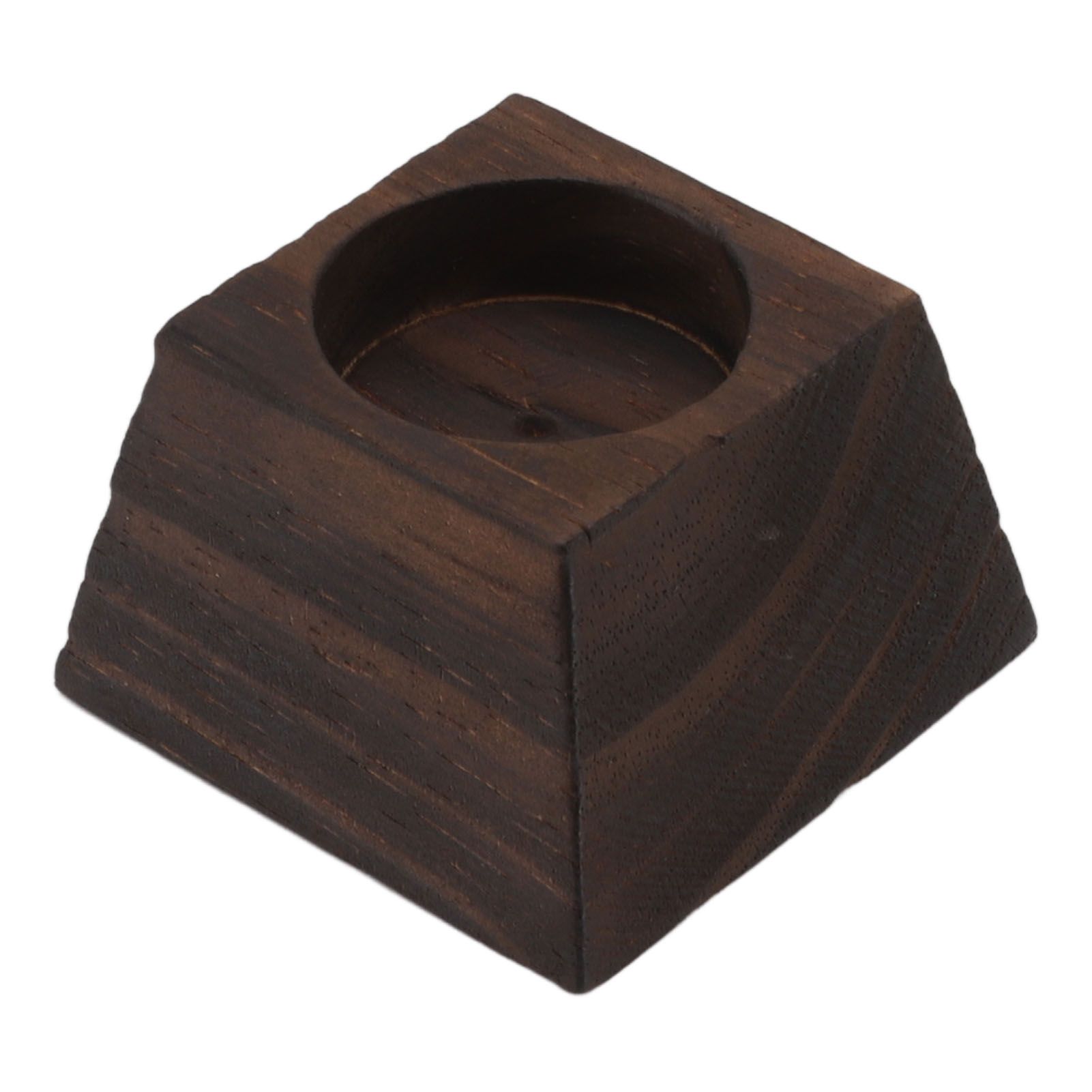 Candle Holder Trapezoid Wood Retro Table Decoration Ornament for Christmas Day view 4