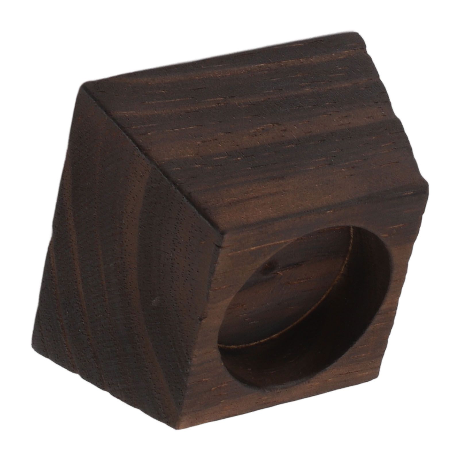 Candle Holder Trapezoid Wood Retro Table Decoration Ornament for Christmas Day view 7