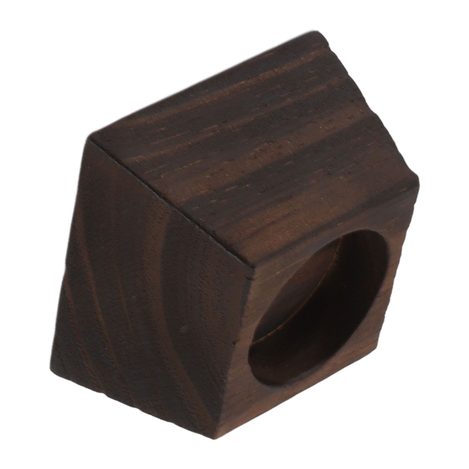 Candle Holder Trapezoid Wood Retro Table Decoration Ornament for Christmas Day view 8