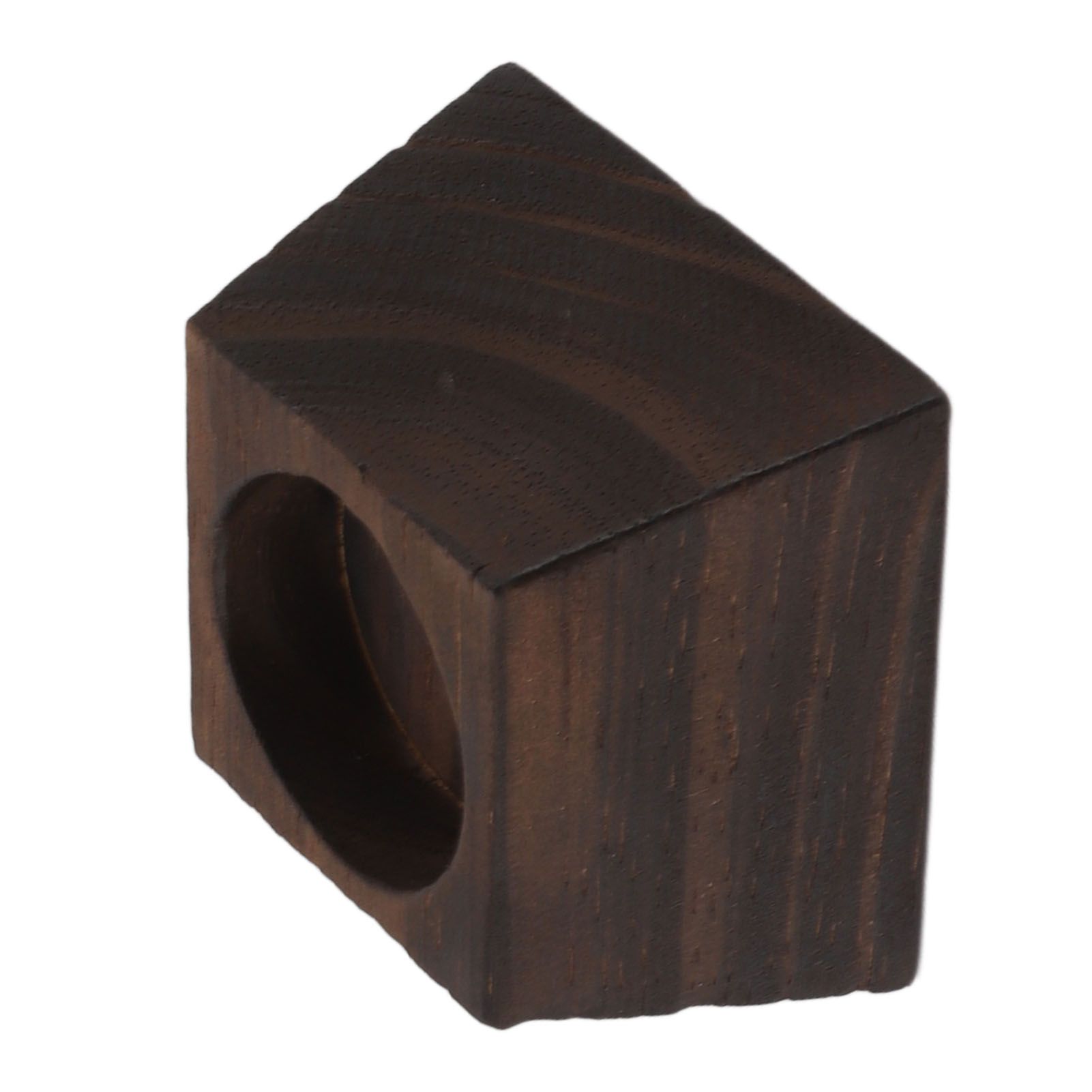 Candle Holder Trapezoid Wood Retro Table Decoration Ornament for Christmas Day view 9
