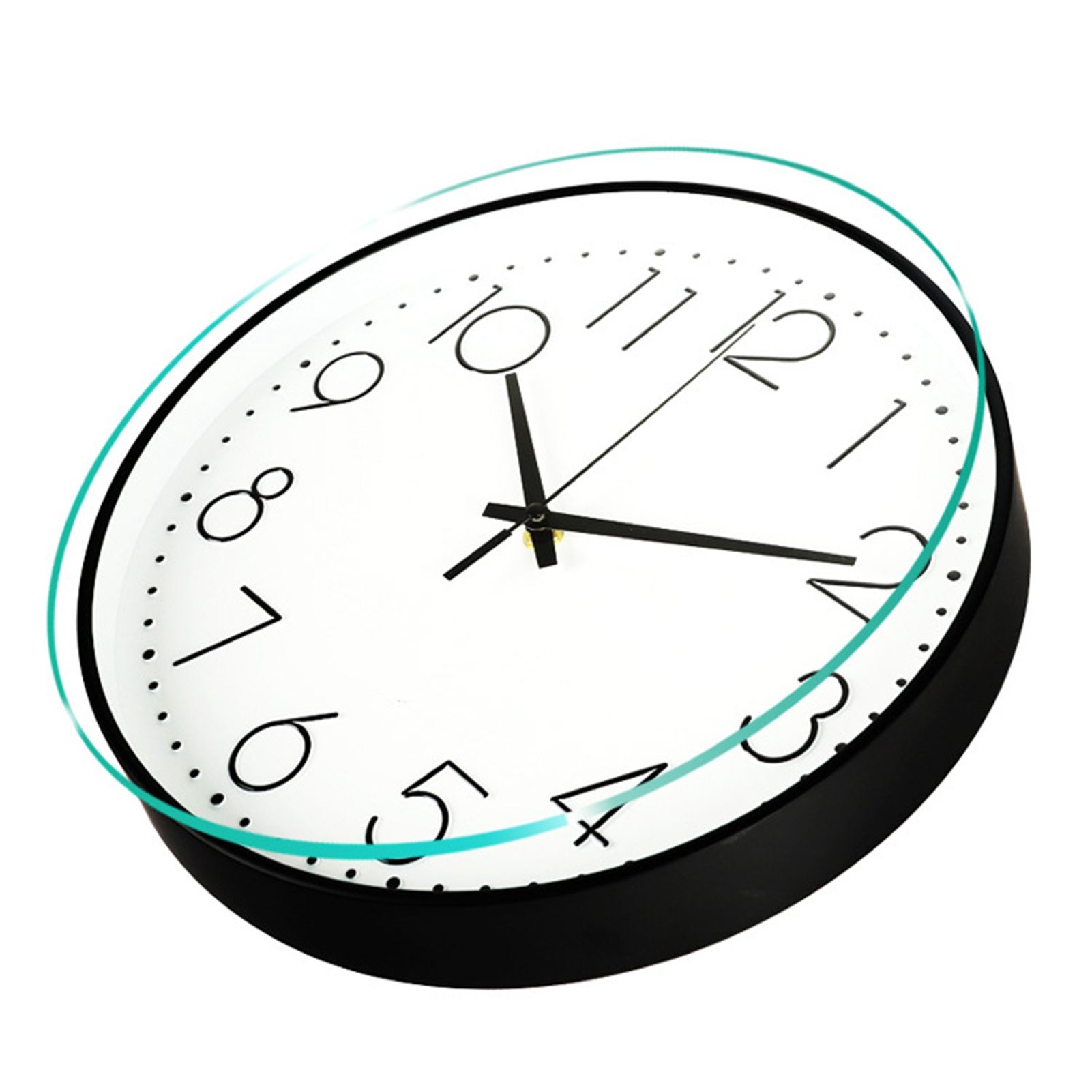 8 Inch Silent Wall Clock Non Ticking Decorative Easy to Read Round Wall Clock view 2