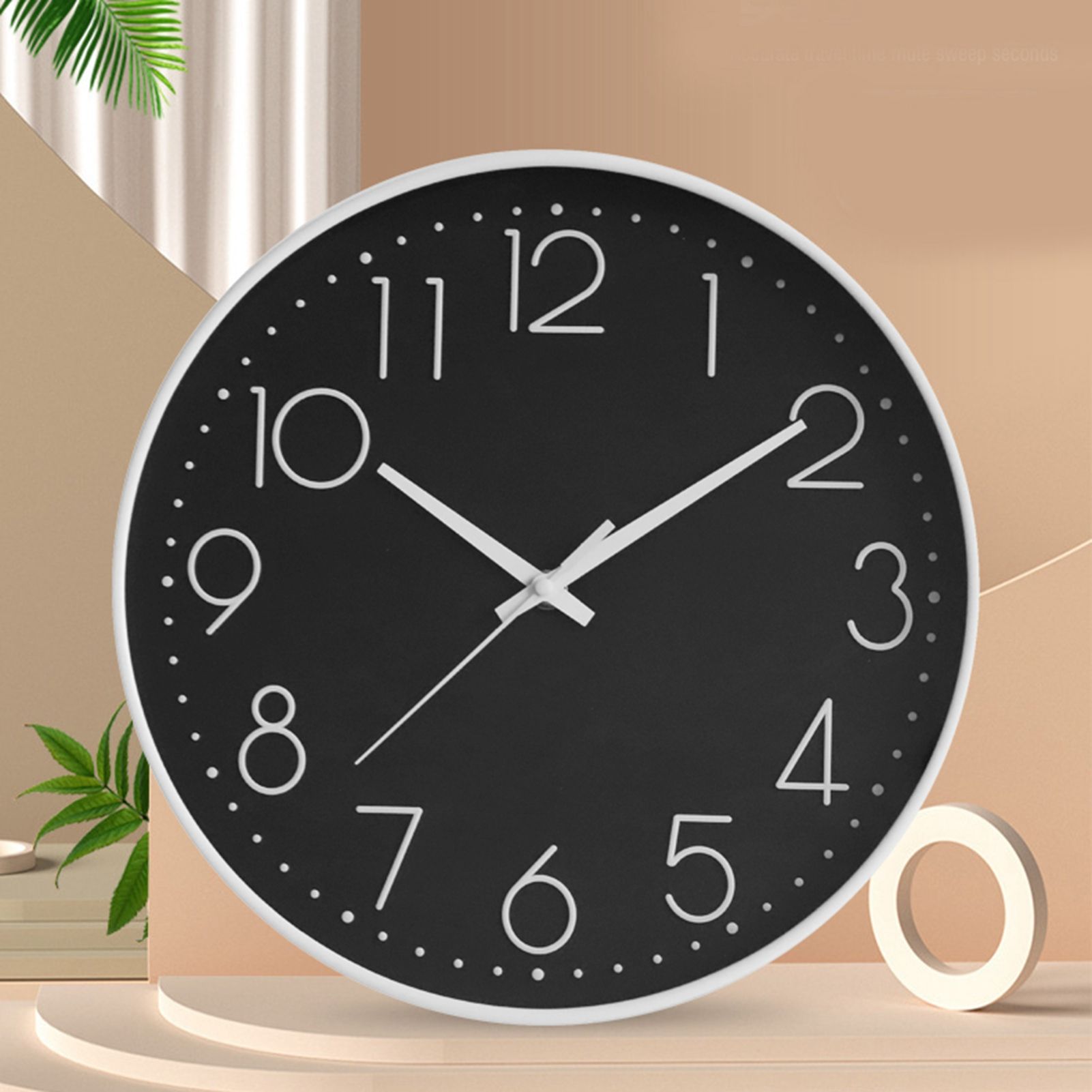 8 Inch Silent Wall Clock Non Ticking Decorative Easy to Read Round Wall Clock view 9