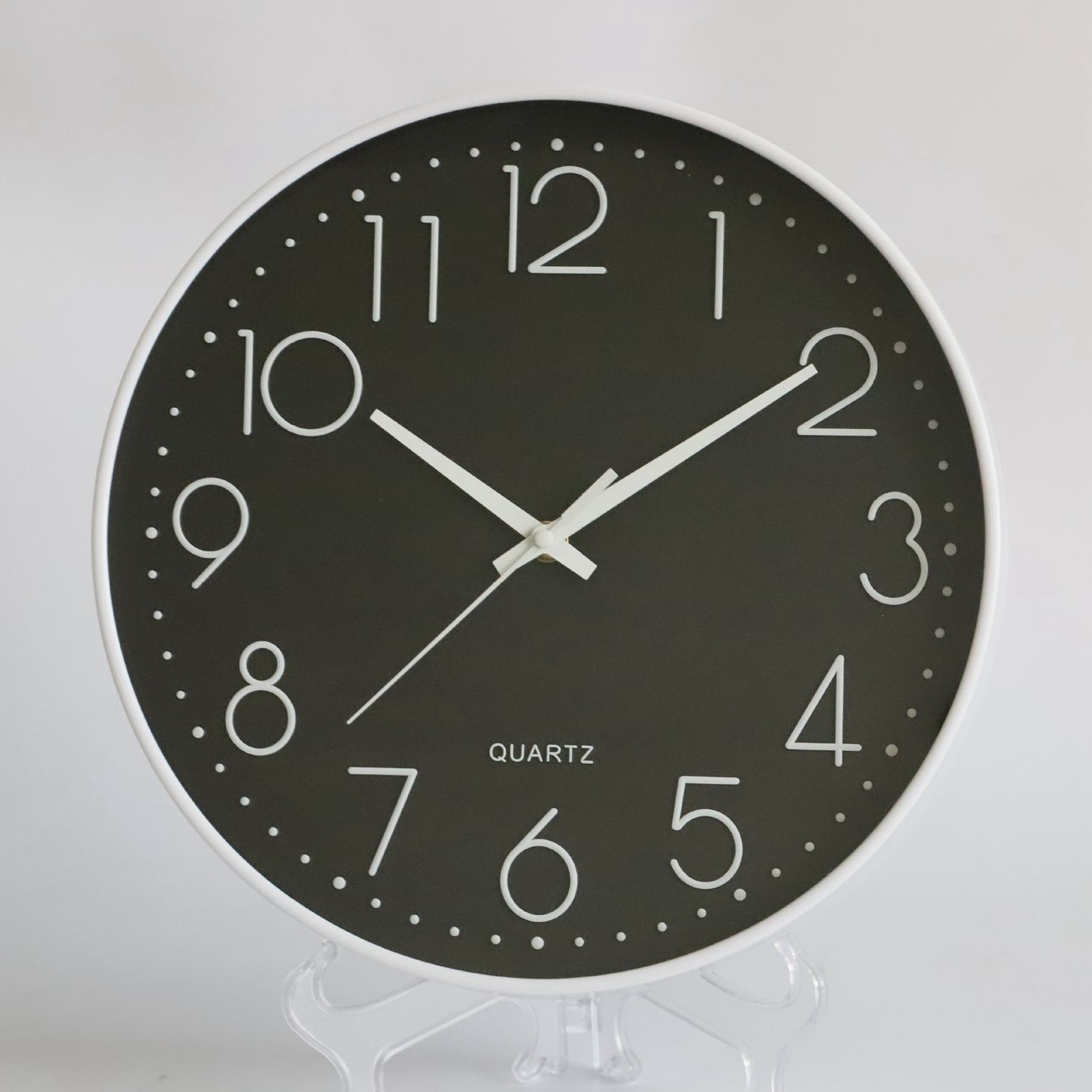 8 Inch Silent Wall Clock Non Ticking Decorative Easy to Read Round Wall Clock view 12