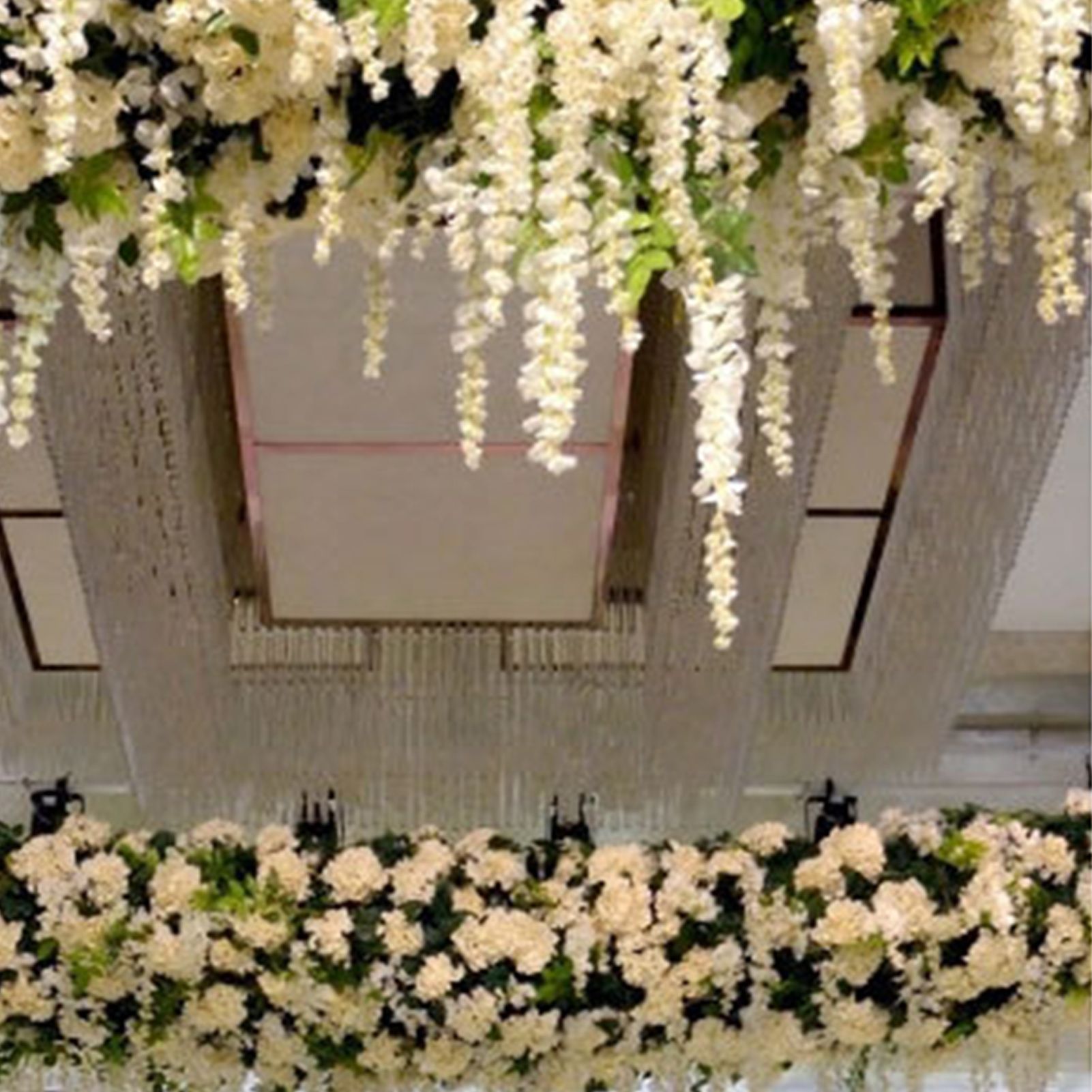 12 Pcs Artificial Wisteria Pure White Exquisite Simulated Wisteria Decoration view 13