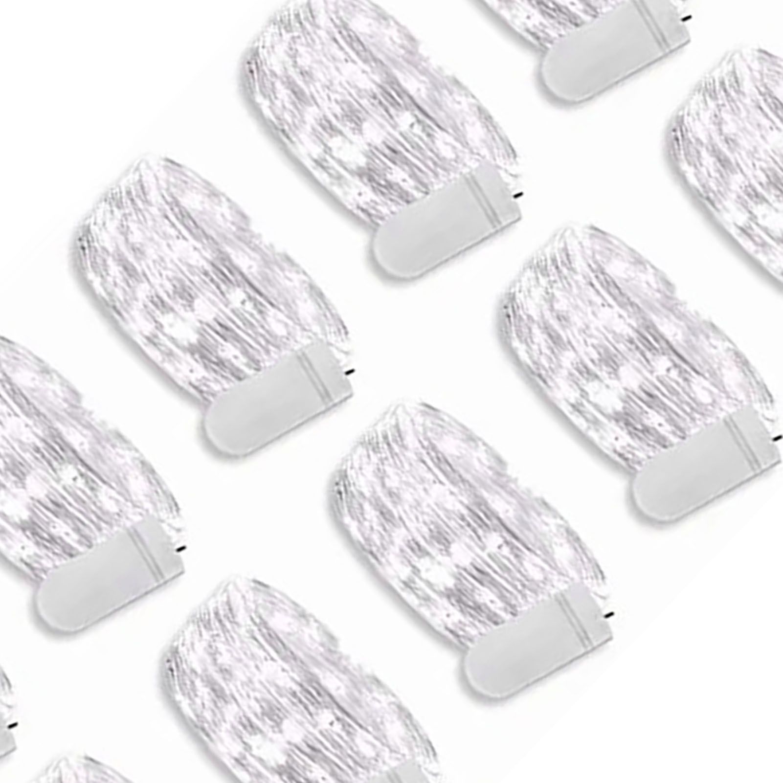 12PCS 0.03W Button String Lights Cold White Light 20 LED 3V Flexible IP65 view 7